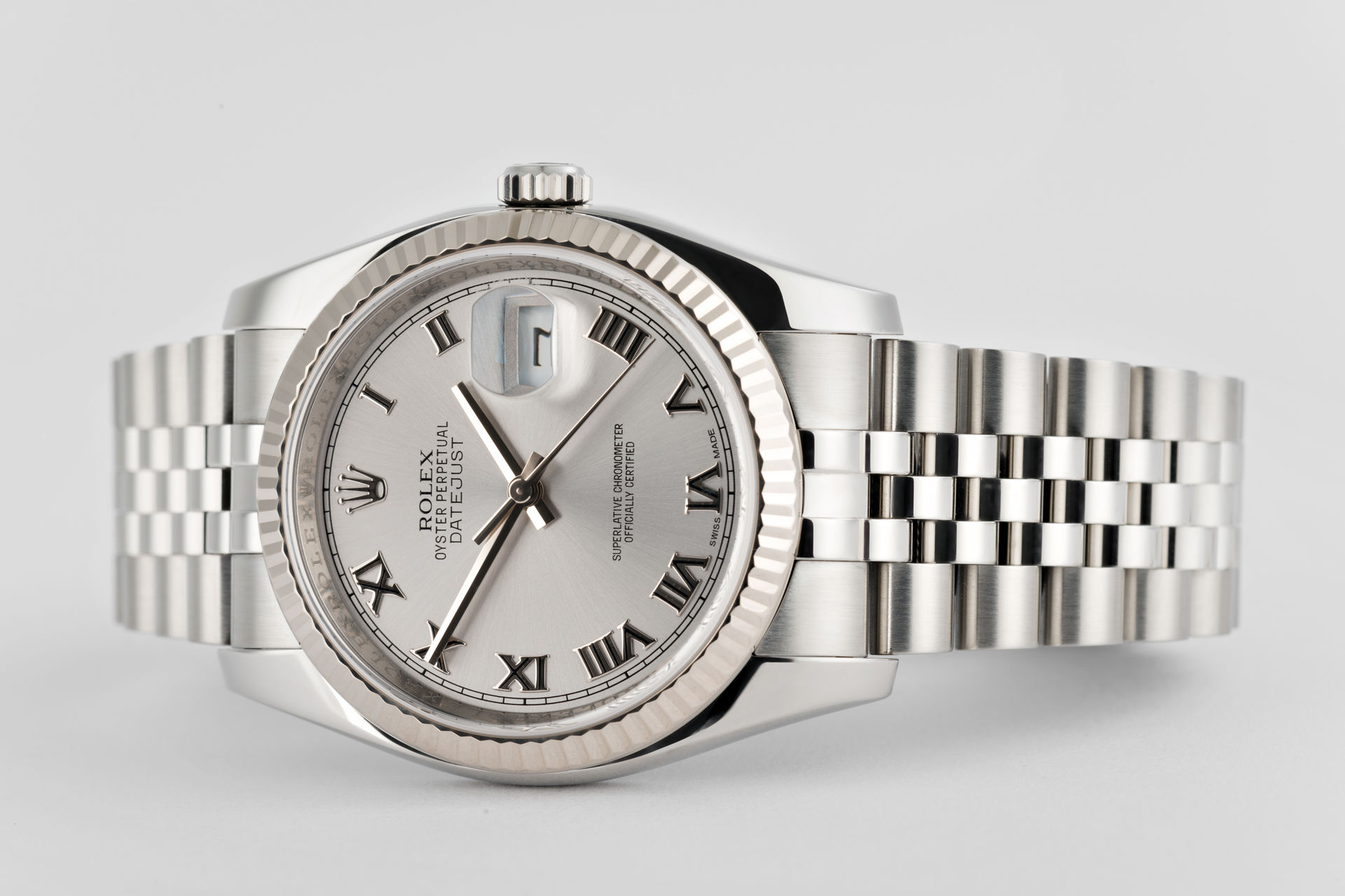 ref 116234 | 36mm White Gold Bezel | Rolex Datejust