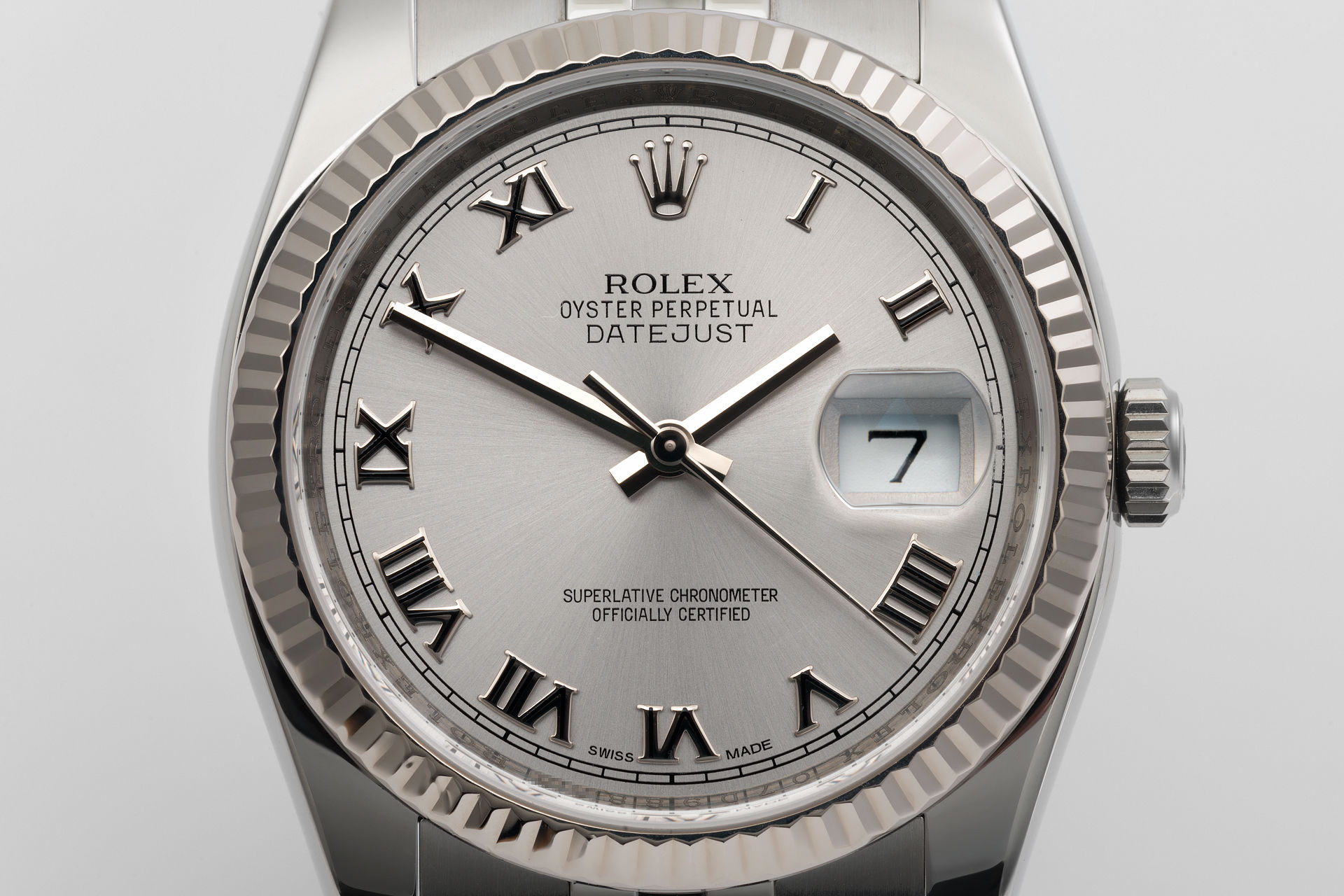 ref 116234 | 36mm White Gold Bezel | Rolex Datejust