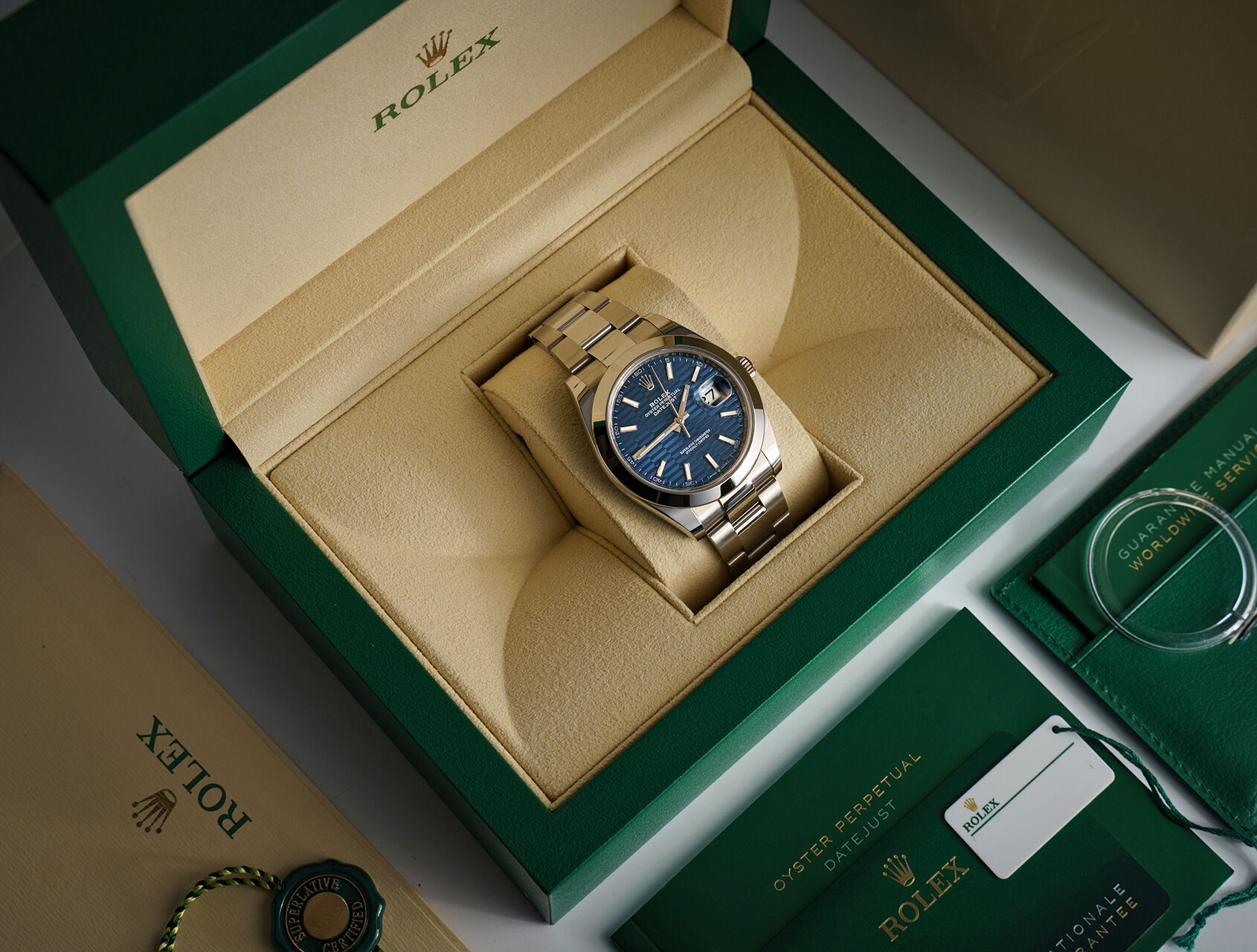 ref 126300 | 126300 - Blue Motif  | Rolex Datejust 41