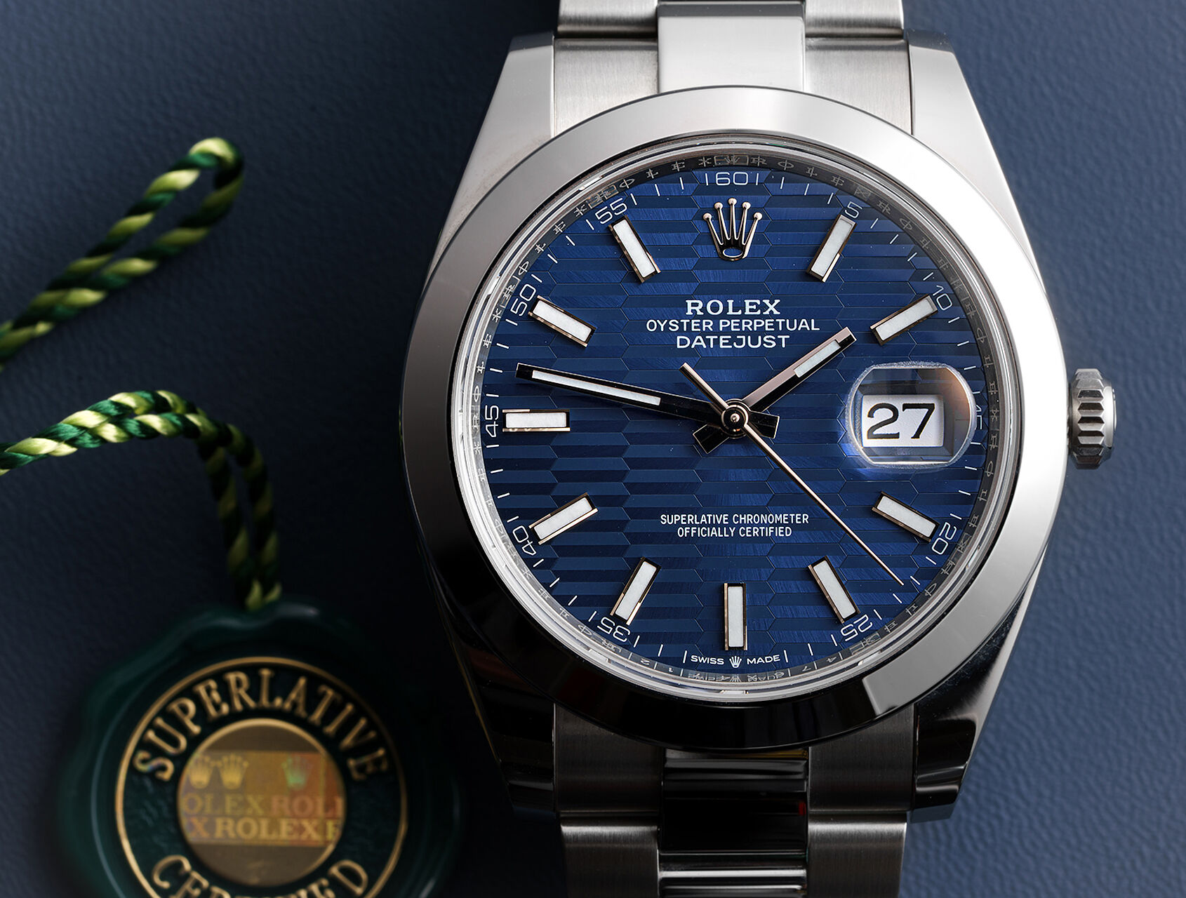 ref 126300 | 126300 - Blue Motif  | Rolex Datejust 41