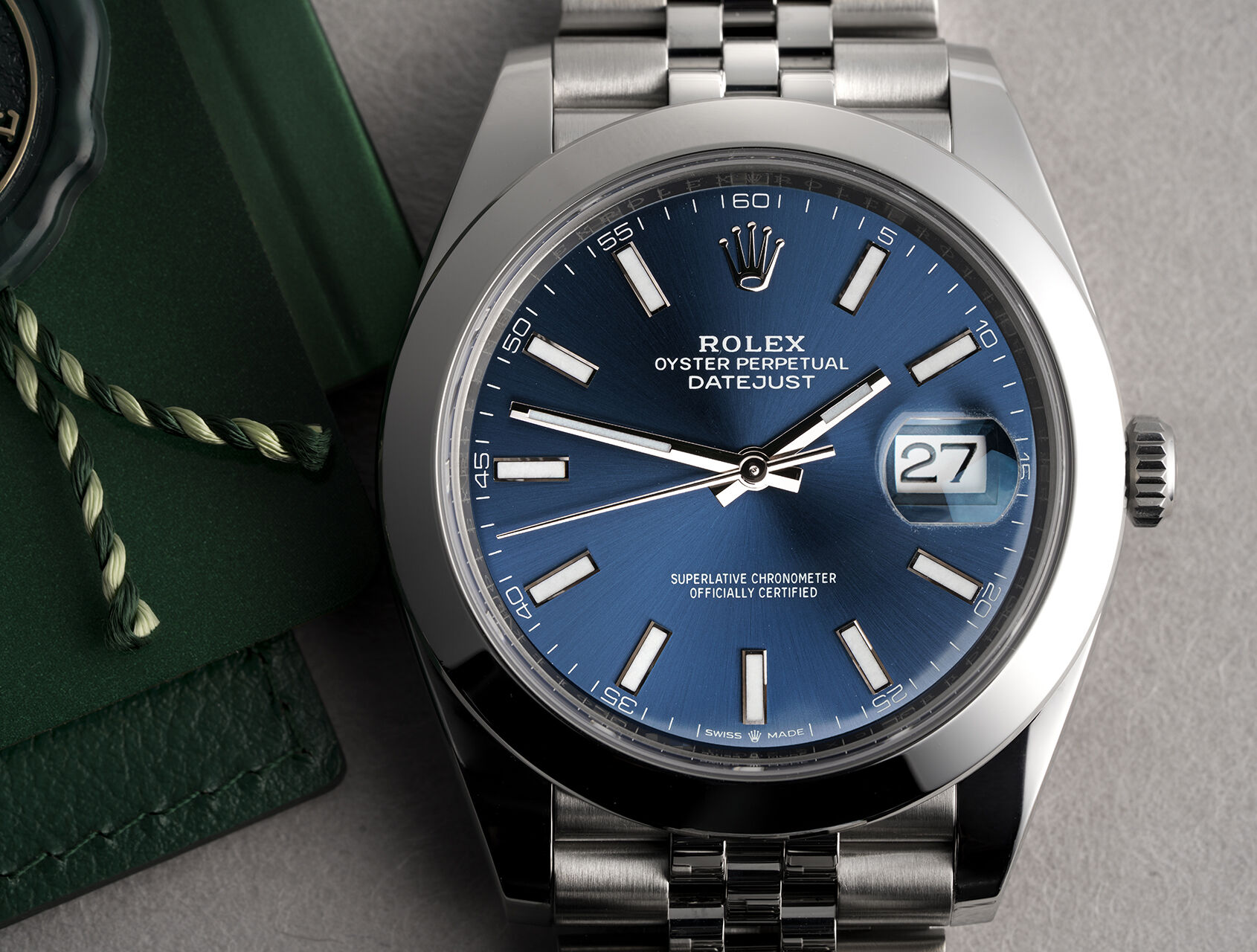 ref 126300 | 126300 - Bright Blue | Rolex Datejust 41