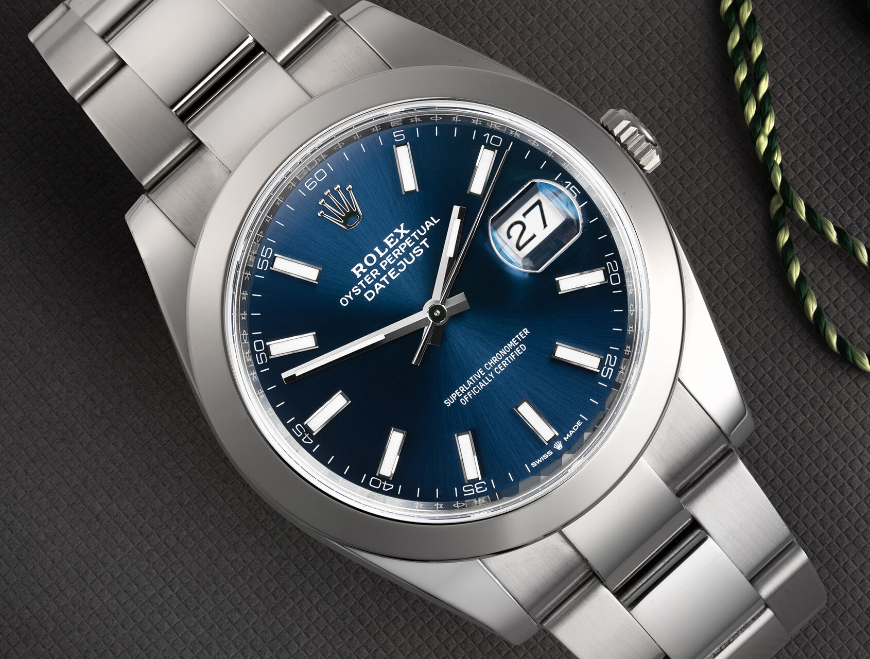 ref 126300 | 126300 - Bright Blue | Rolex Datejust 41
