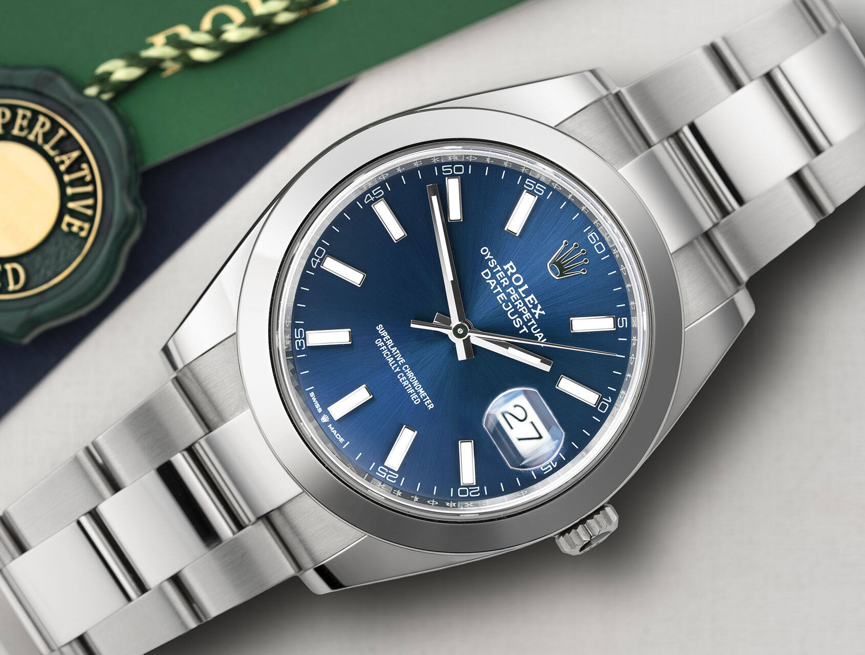 ref 126300 | 126300 - Bright Blue | Rolex Datejust 41