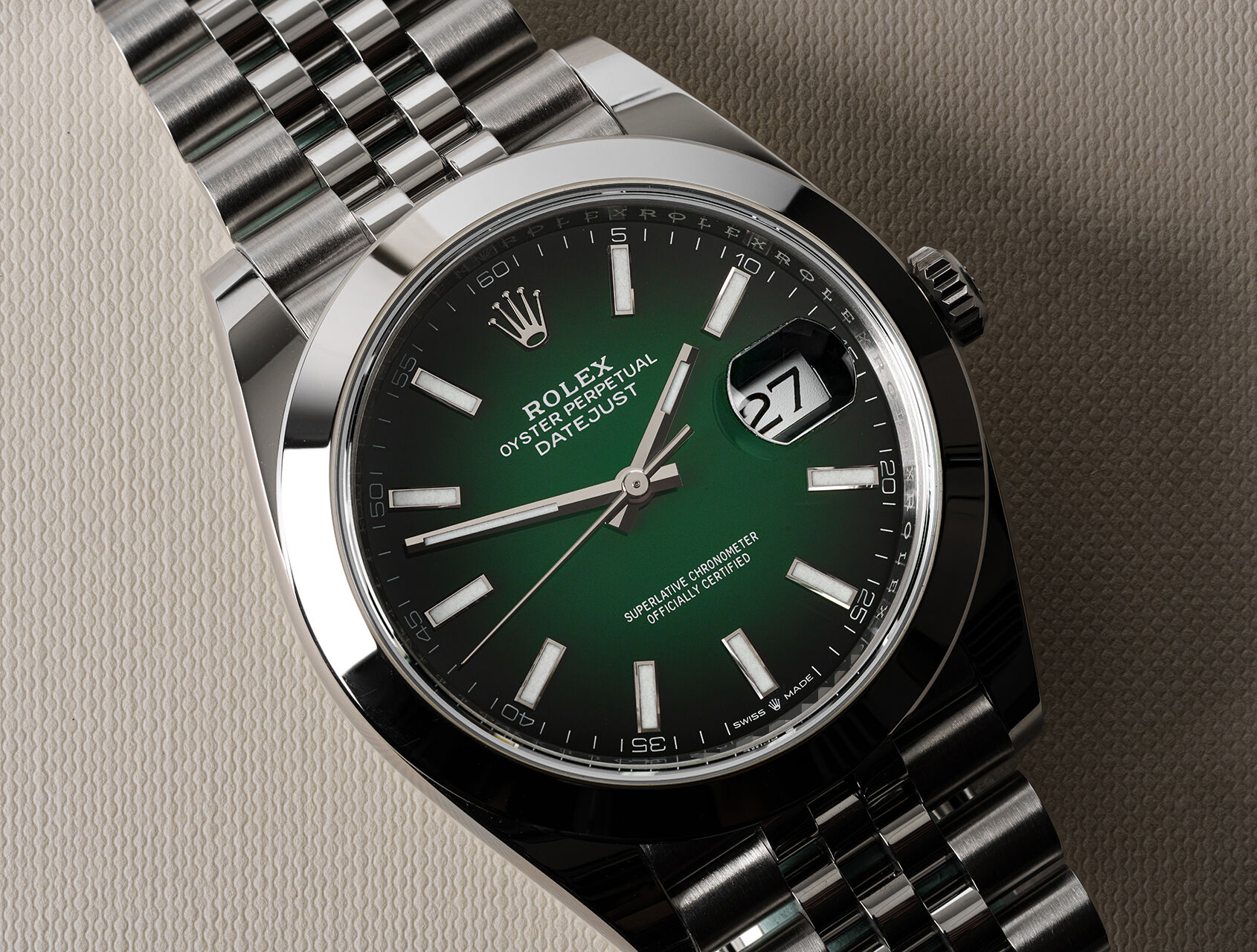 ref 126300 | 126300 - Green Ombré | Rolex Datejust 41