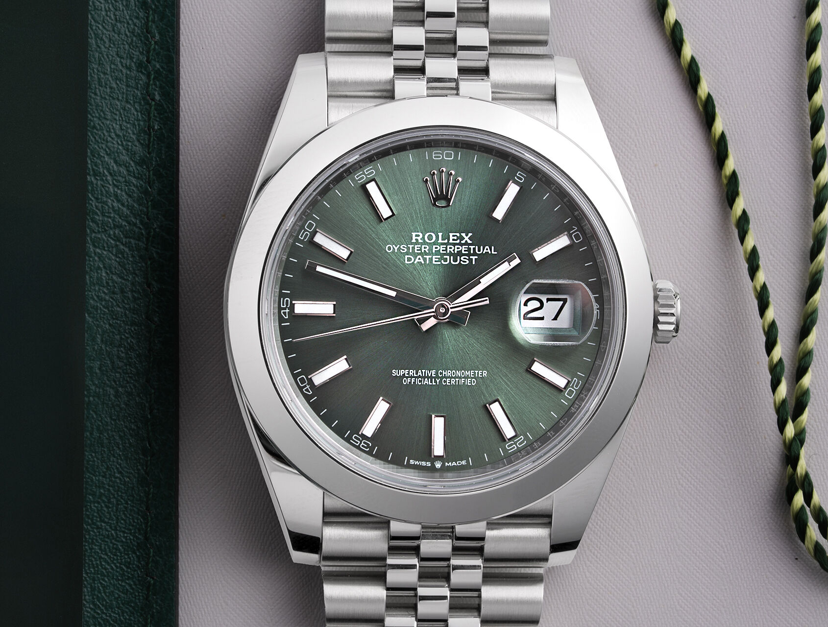 ref 126300 | 126300 - Mint Green | Rolex Datejust 41