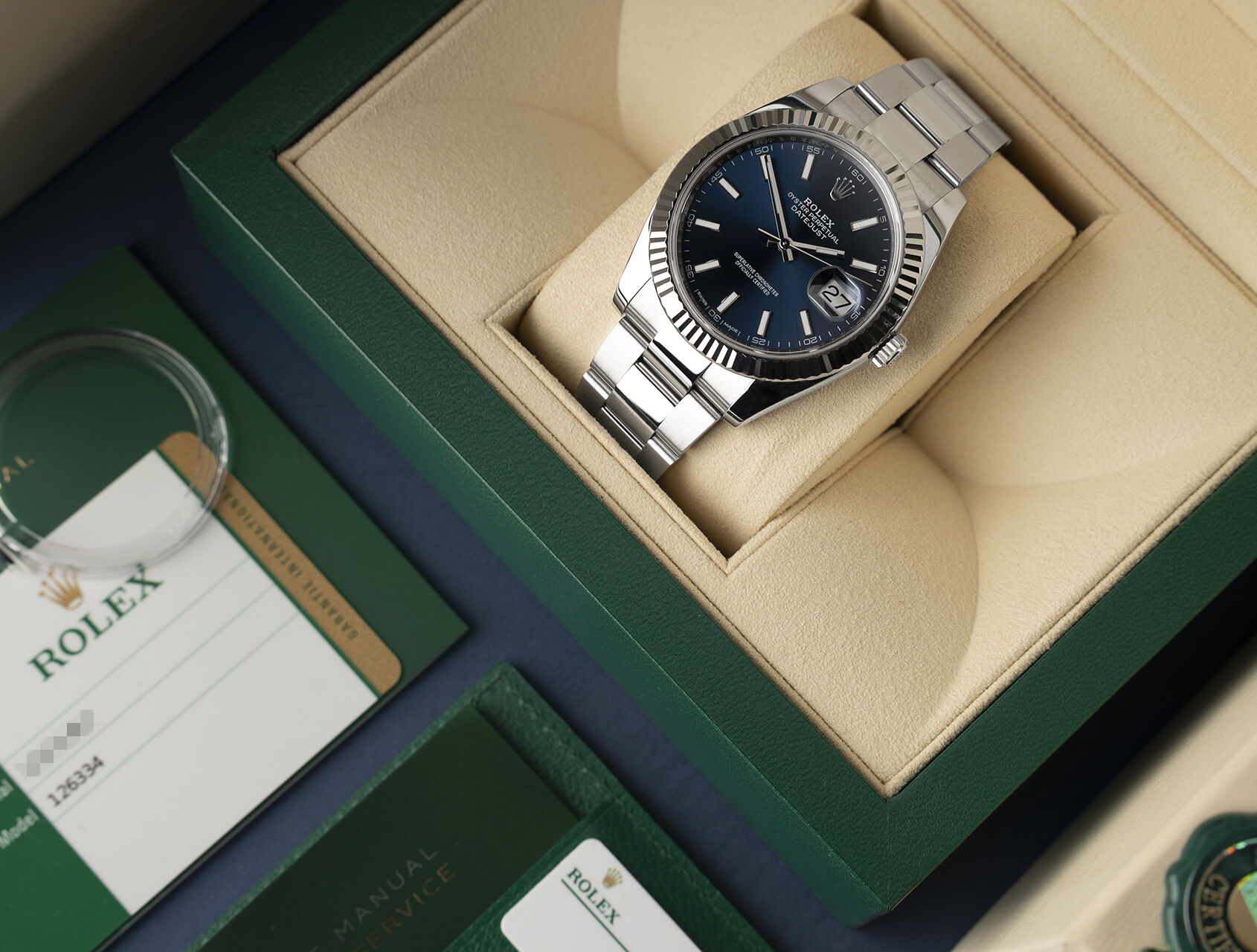 ref 126334 | 126334 - Bright Blue | Rolex Datejust 41