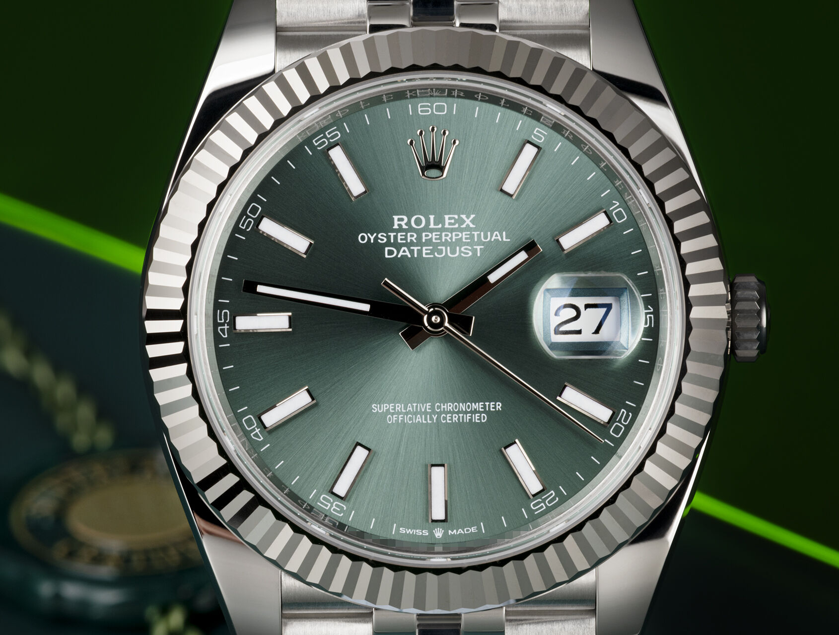 ref 126334 | 126334 - Mint Green | Rolex Datejust 41
