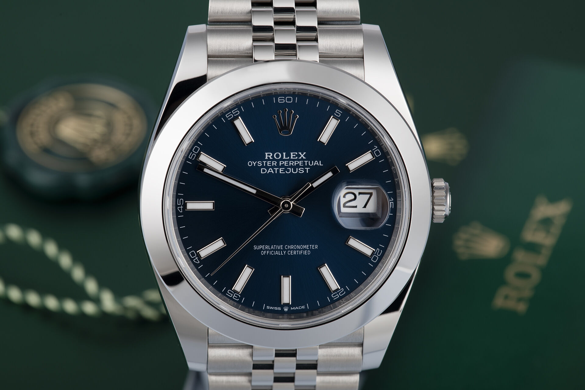 ref 126300 | Bright Blue Dial | Rolex Datejust 41