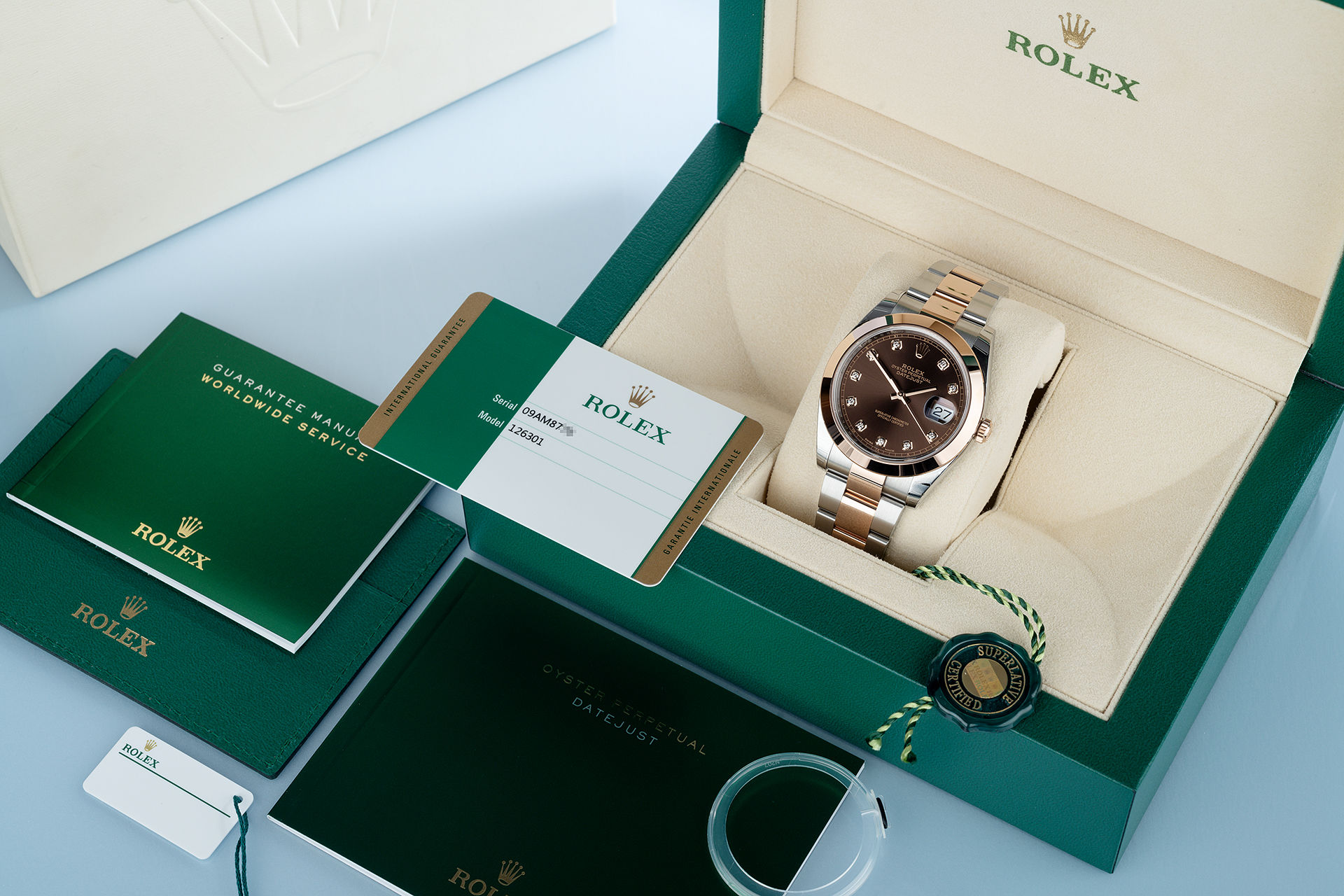 ref 126301 | 'Everose Gold & Steel' Complete Set  | Rolex Datejust 41