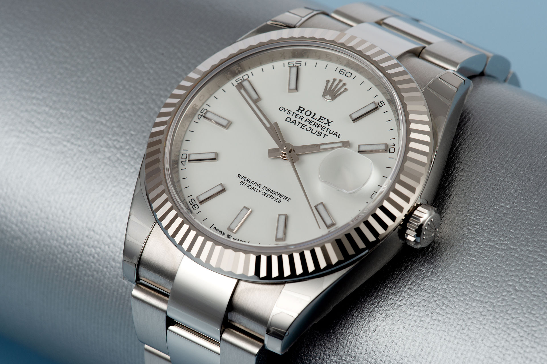 ref 126334 | Fully Stickered 'White Gold Bezel' | Rolex Datejust 41