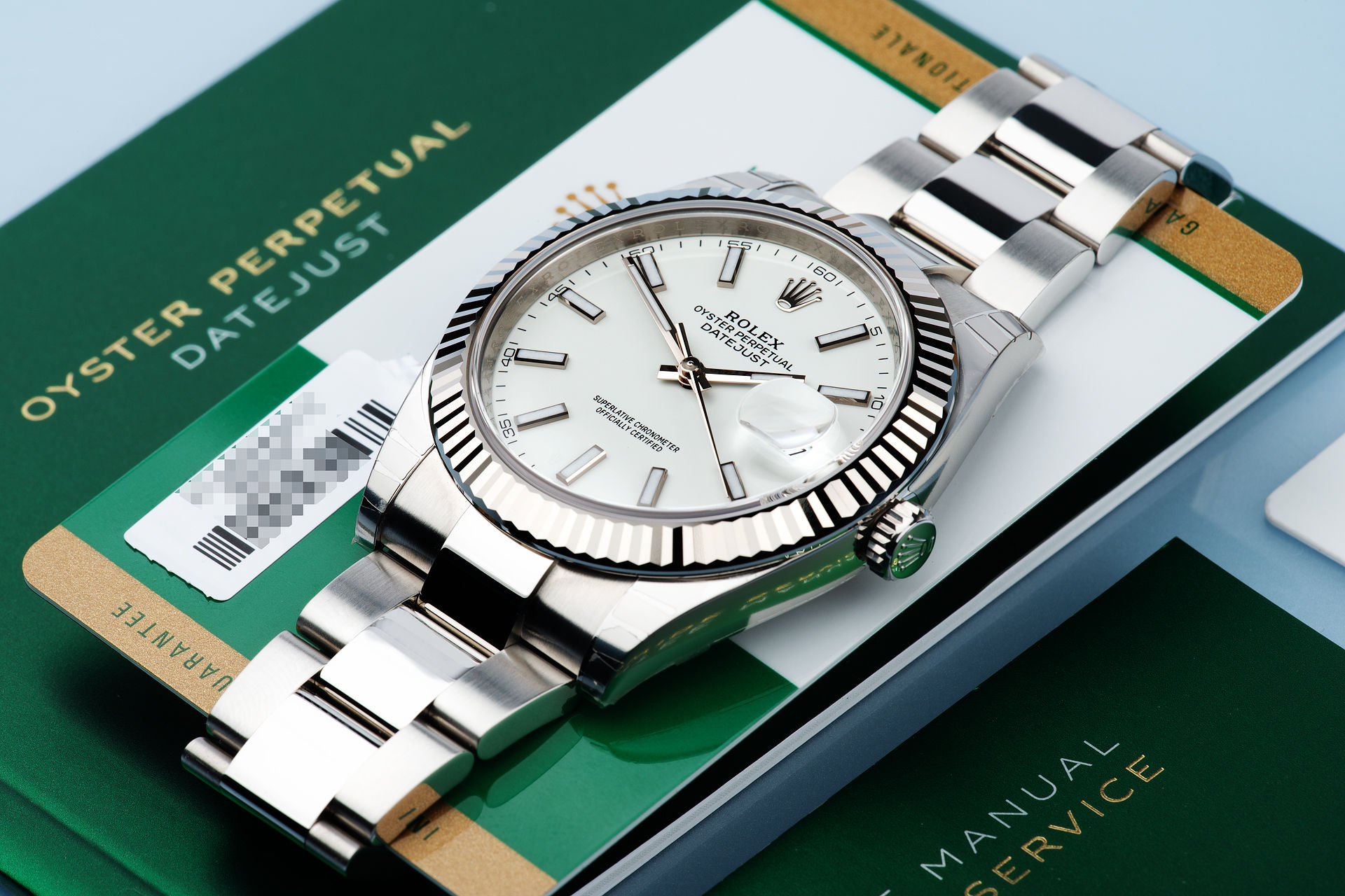 ref 126334 | Fully Stickered 'White Gold Bezel' | Rolex Datejust 41