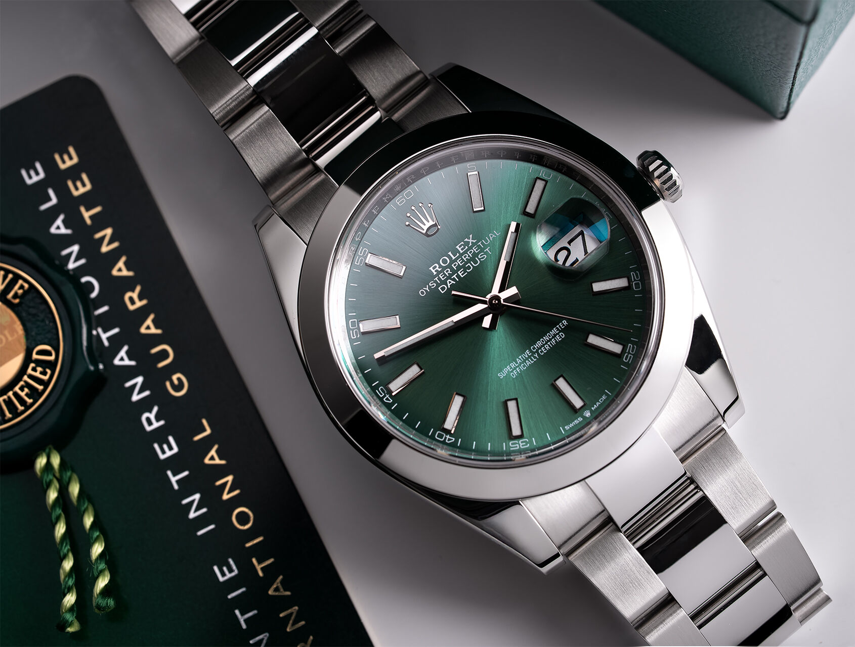 ref 126300 | Mint Green | Rolex Datejust 41