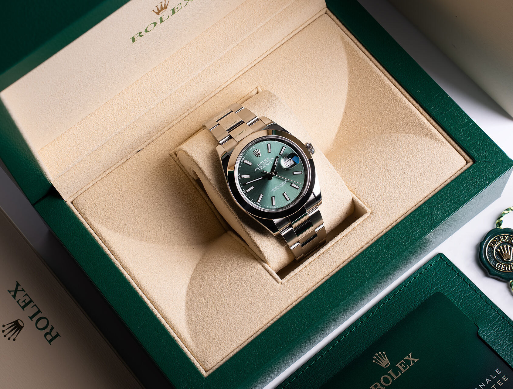 ref 126300 | Mint Green | Rolex Datejust 41