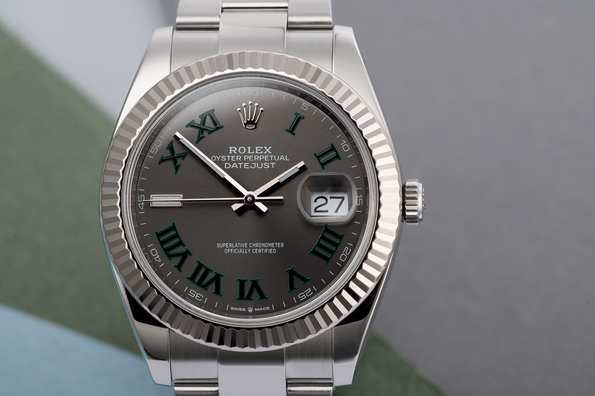 ref 126334 | White Gold Bezel Complete Set | Rolex Datejust 41