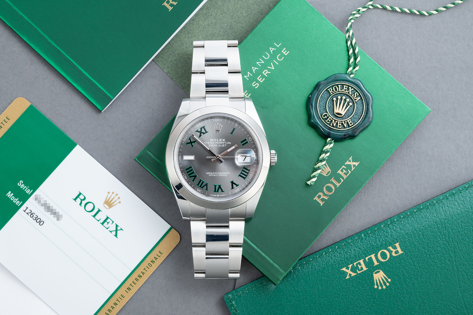 ref 126300 | Wimbledon Dial '5 Year Warranty' | Rolex Datejust 41