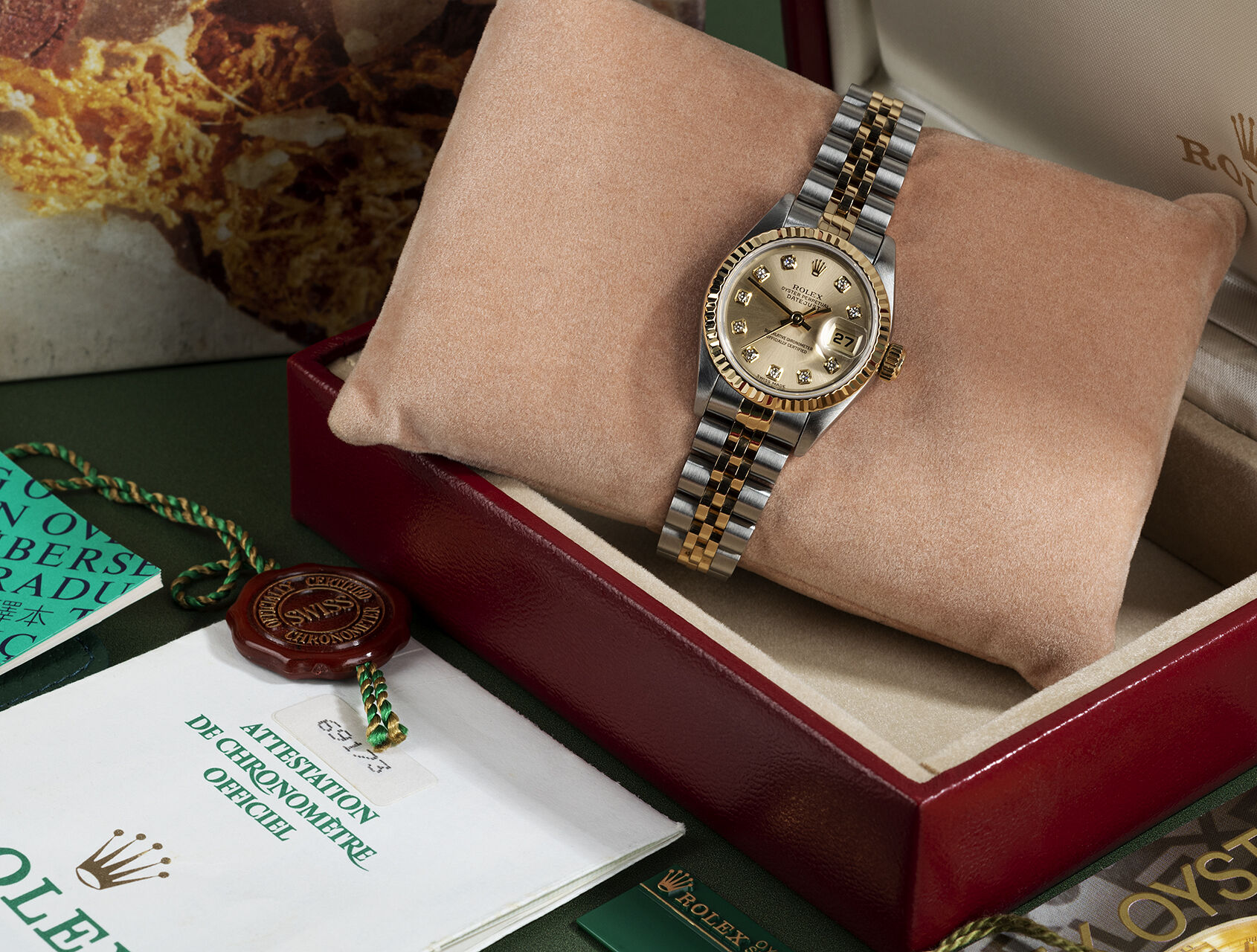 ref 69173 | 69173 - Box & Certificate | Rolex Datejust