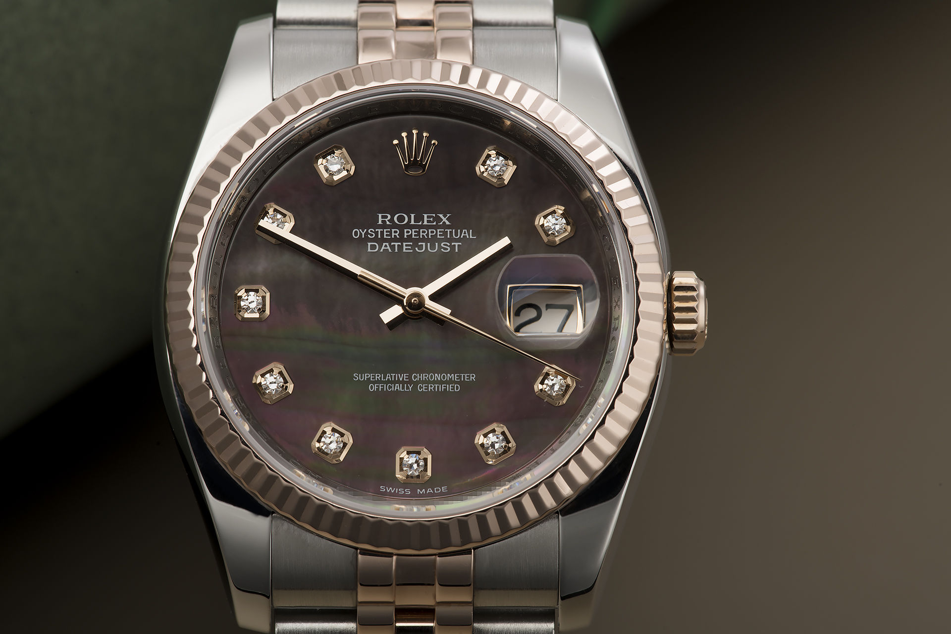 ref 116231 | Black Mother-of-Pearl | Rolex Datejust