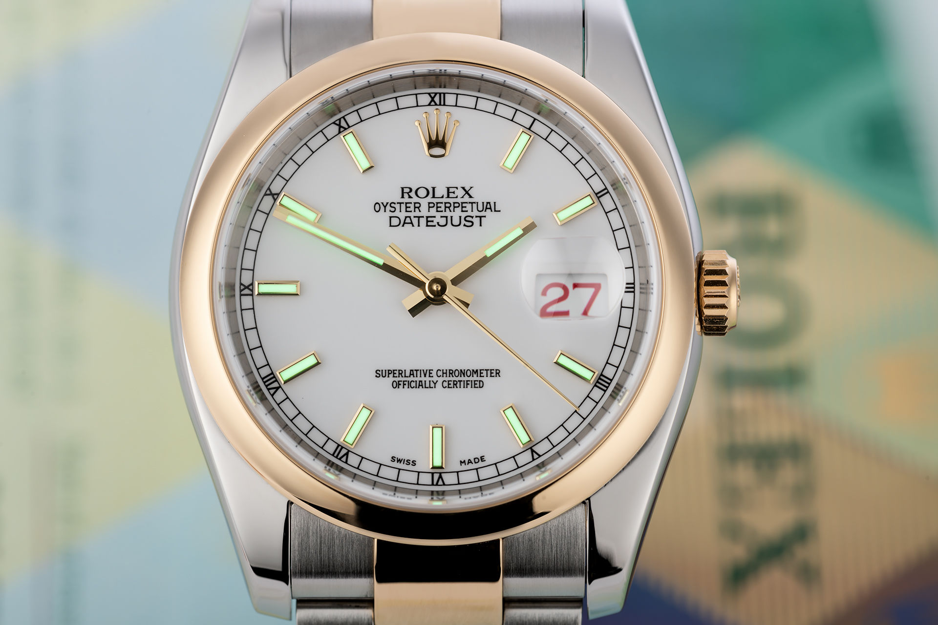 ref 116203 | Box & Certificate 'Roulette' | Rolex Datejust