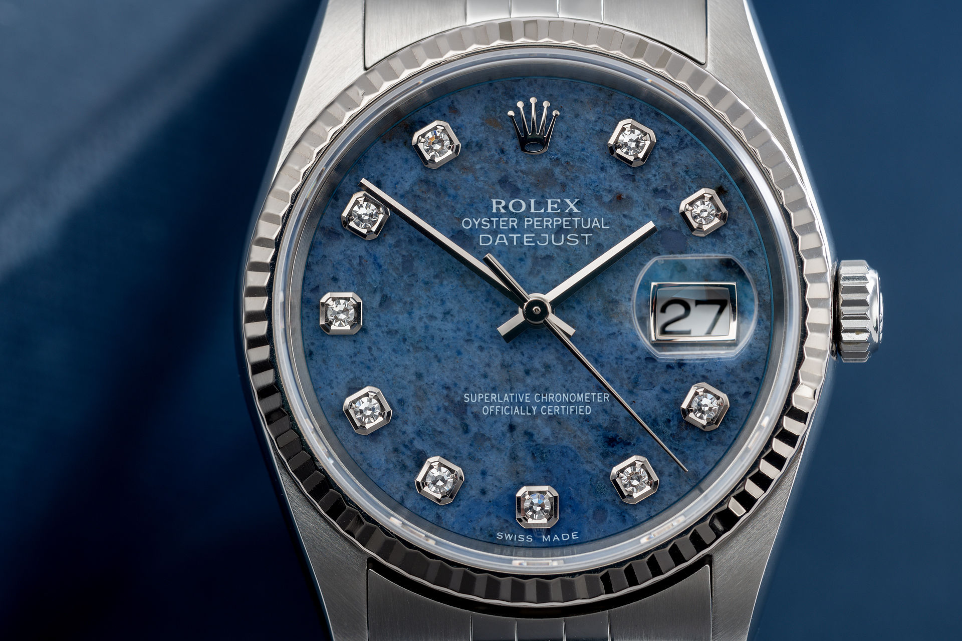 ref 16234 | Box and Certificate - Sodalite Dial | Rolex Datejust