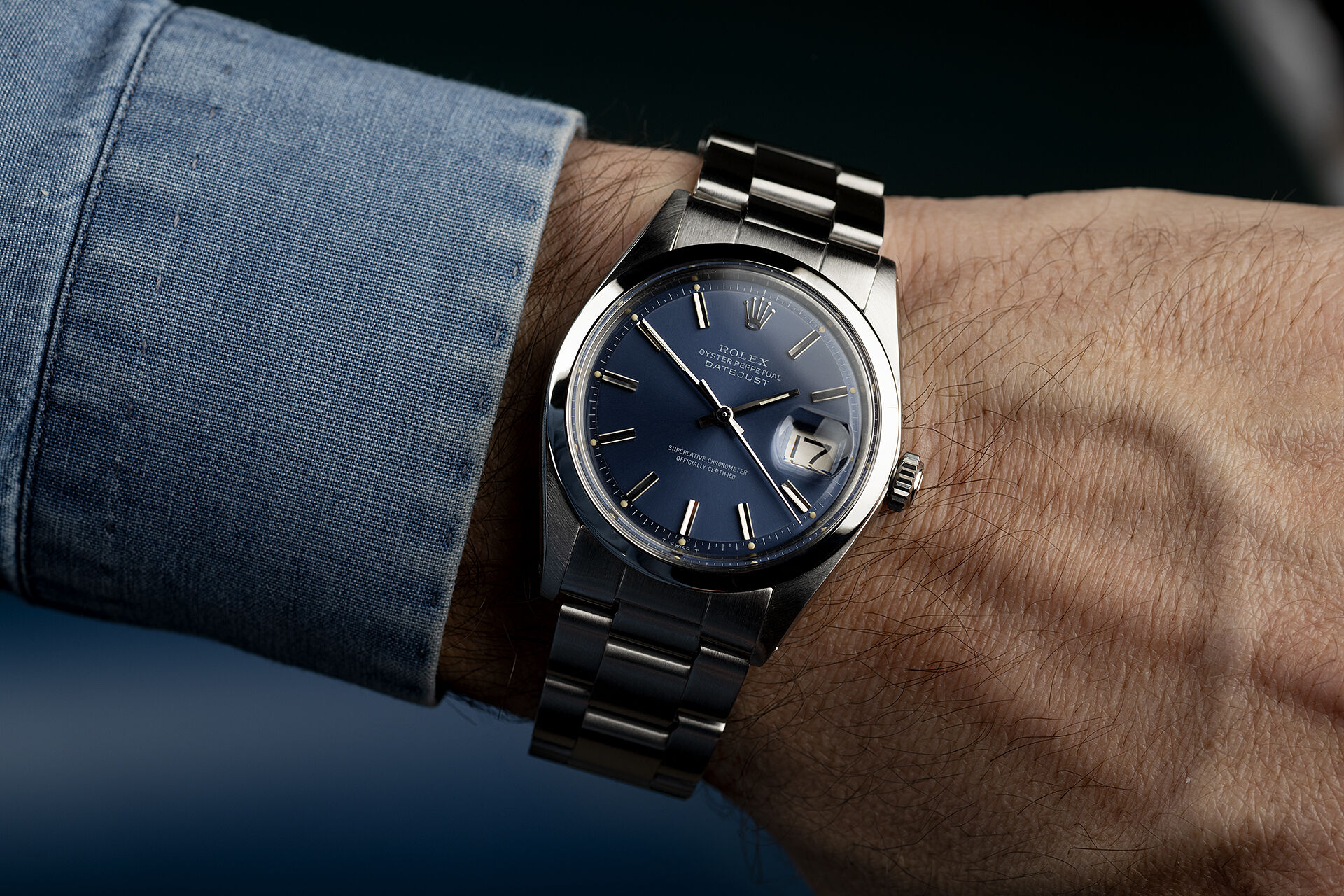 ref 1600 | Blue 'Denim' Dial | Rolex Datejust