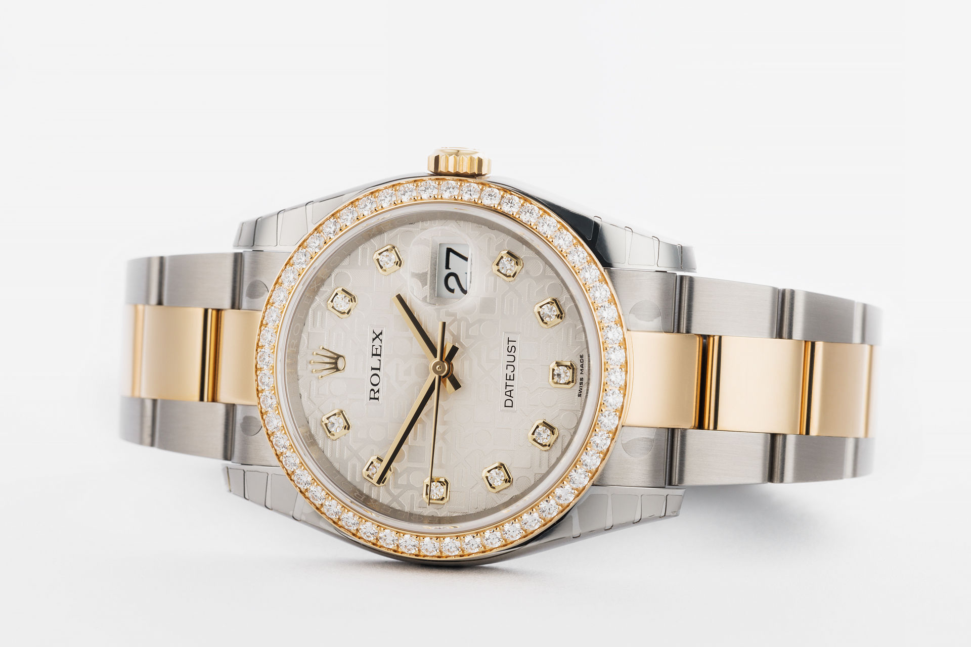 ref 116243 | 'Diamond Bezel' Fully Stickered | Rolex Datejust