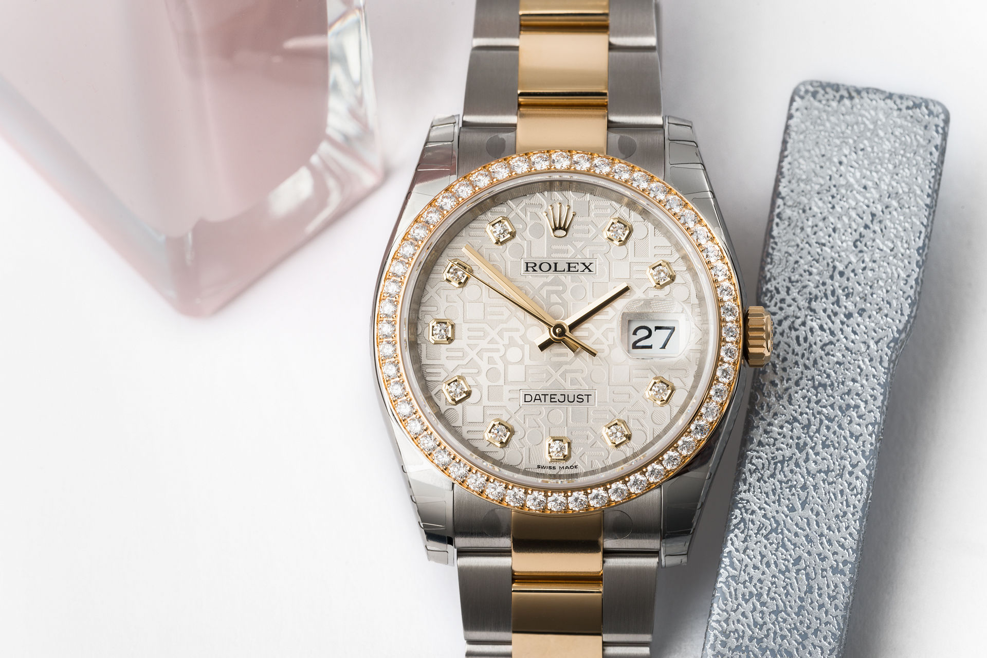 ref 116243 | 'Diamond Bezel' Fully Stickered | Rolex Datejust