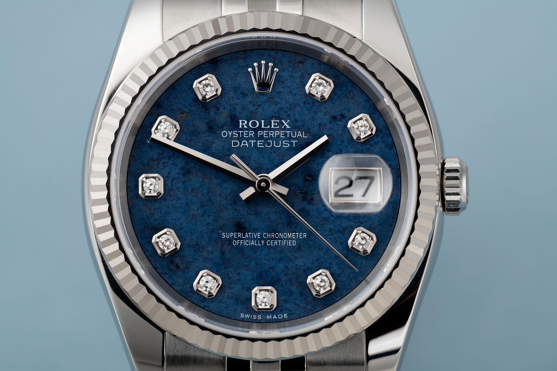 ref 116234 | Rare 'Sodalite' Diamond Dial  | Rolex Datejust