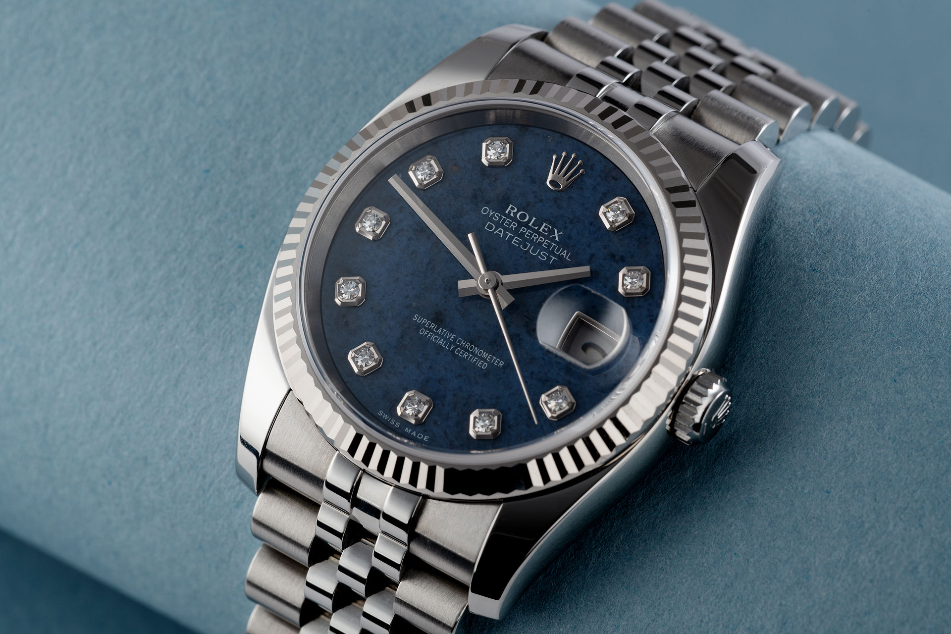 ref 116234 | Rare 'Sodalite' Diamond Dial  | Rolex Datejust