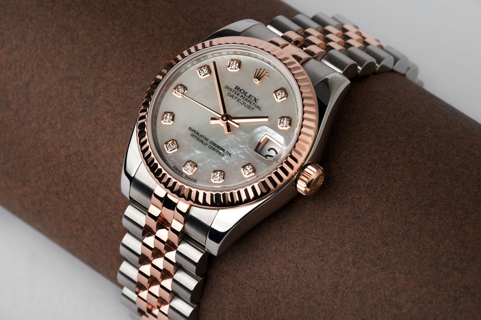 ref 178271 | Everose & Steel Midi 'Full Set' | Rolex Datejust