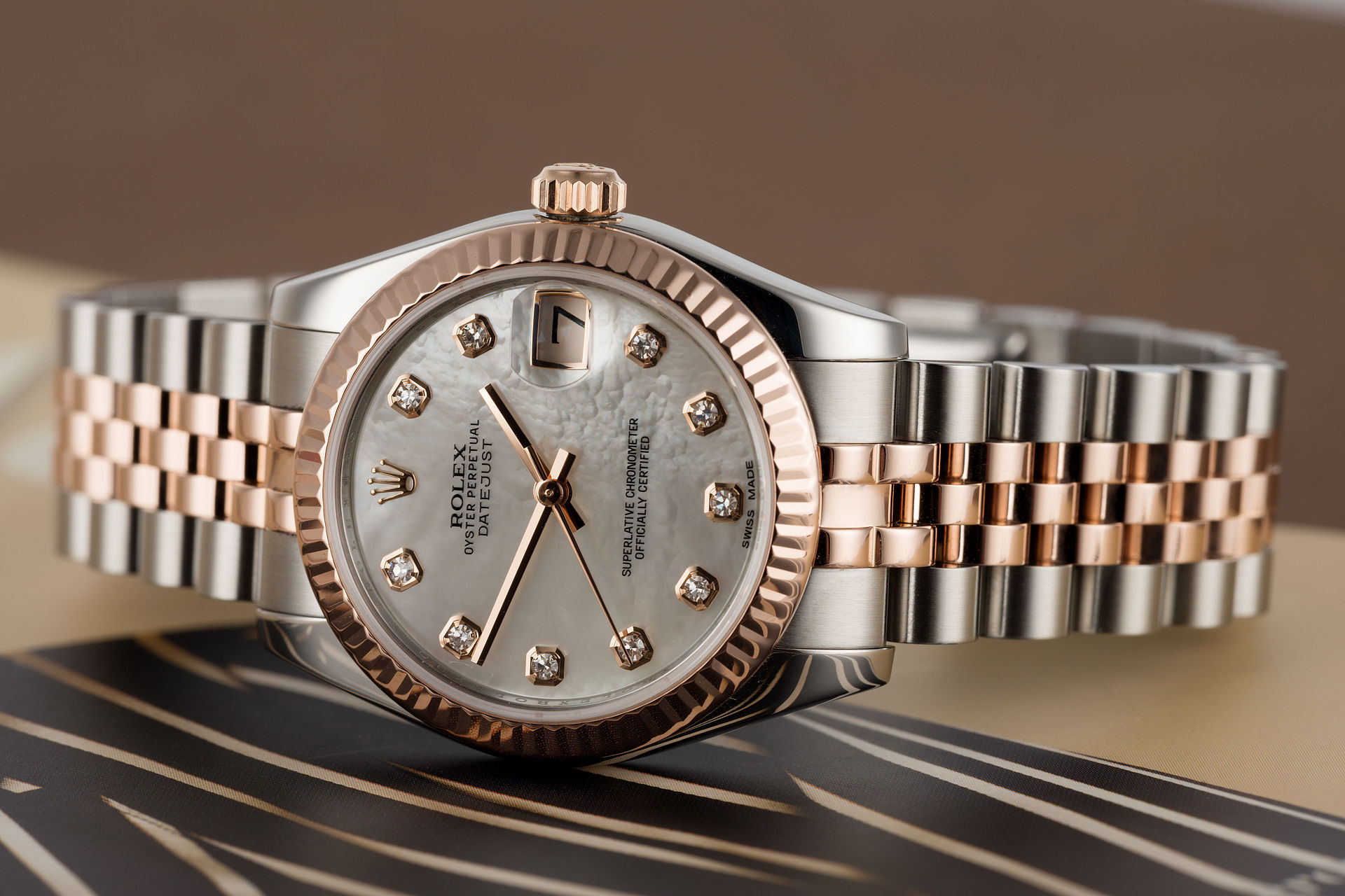 ref 178271 | Everose & Steel Midi 'Full Set' | Rolex Datejust