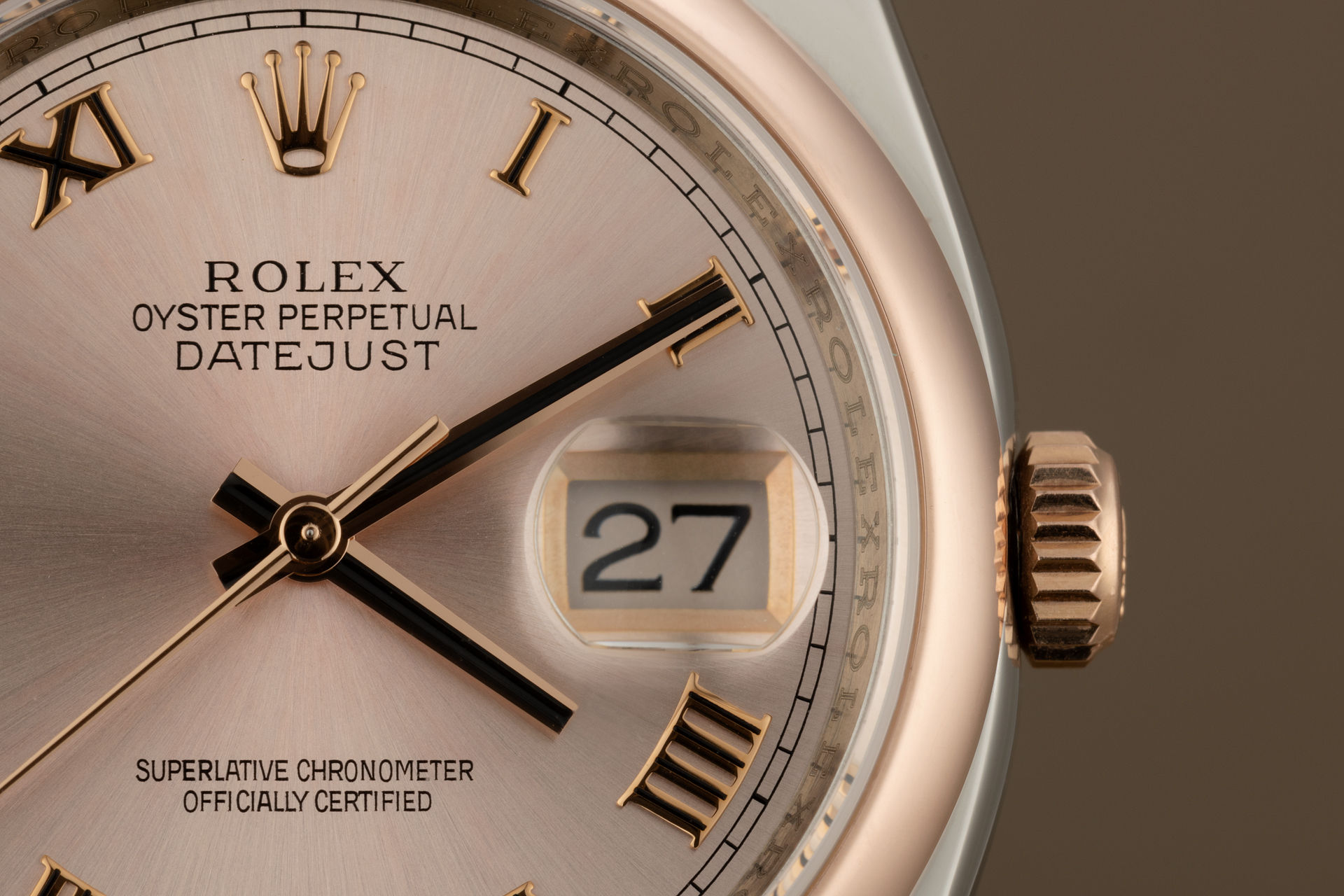 ref 116201 | Everose & Steel 'Box & Papers' | Rolex Datejust