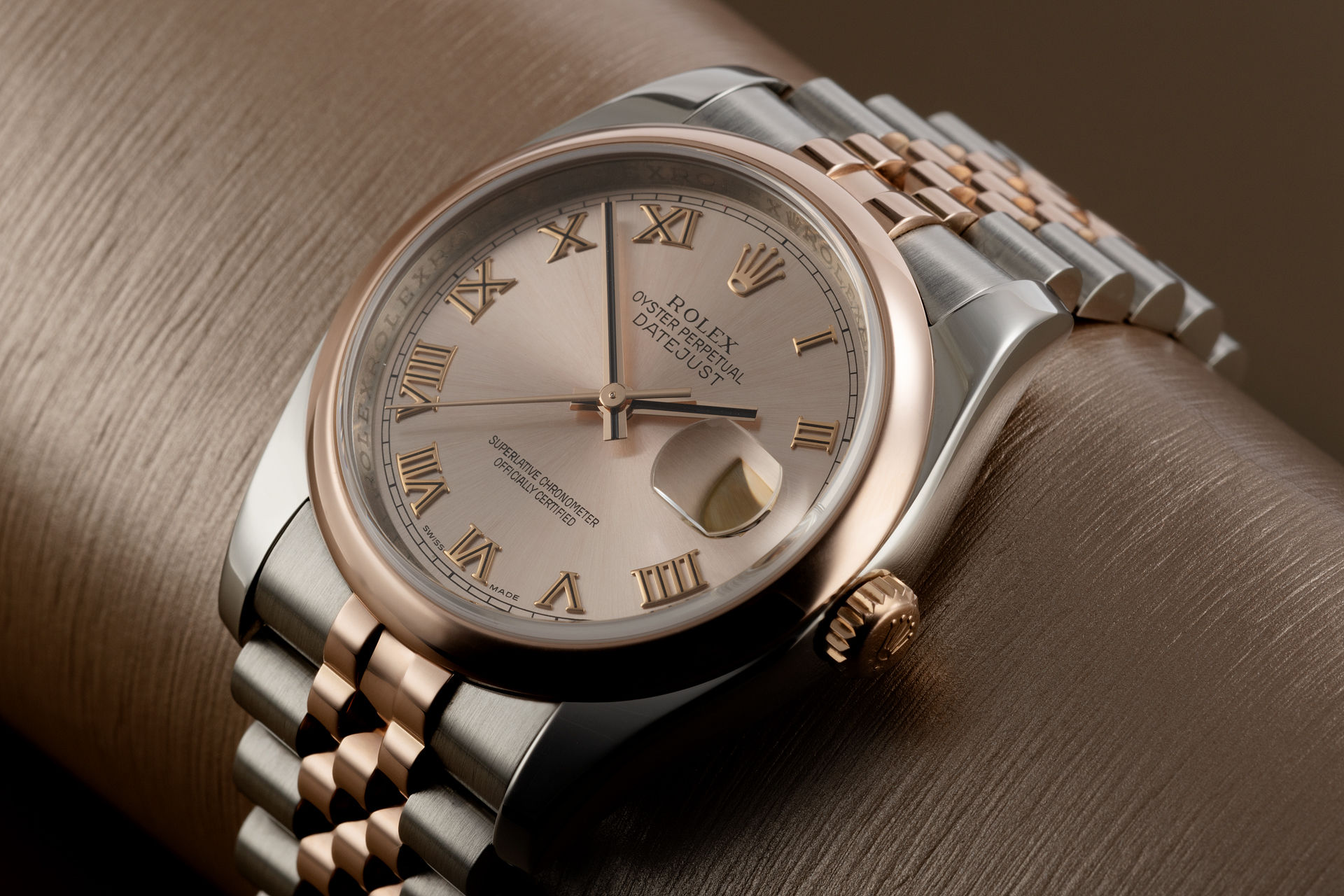 ref 116201 | Everose & Steel 'Box & Papers' | Rolex Datejust