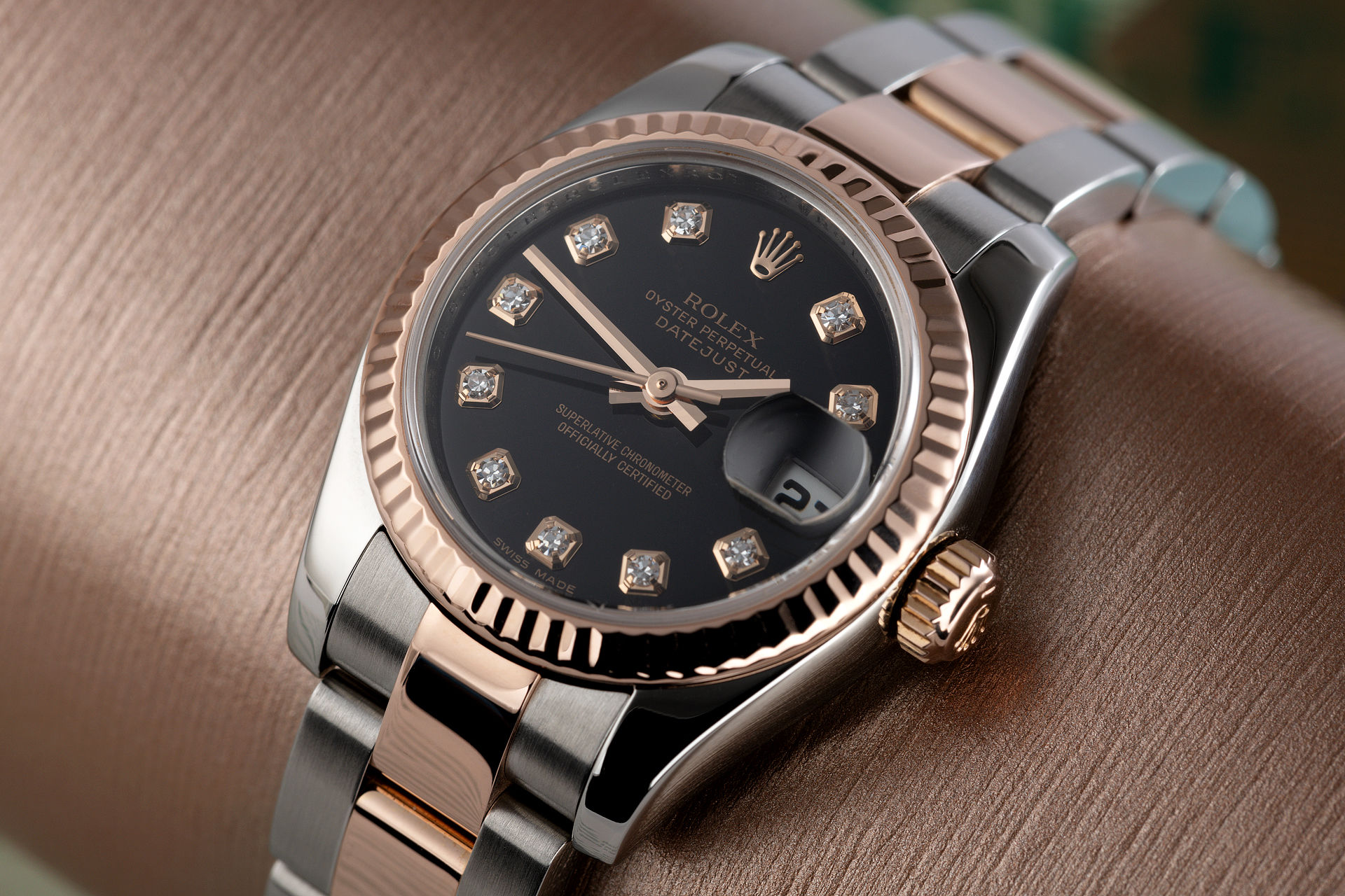 Everose and Steel with Diamonds | ref 179171 | Rolex Datejust