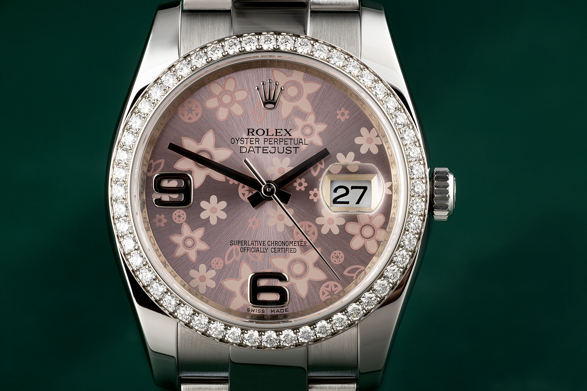 ref 116244 | 'Floral Dial' | Rolex Datejust