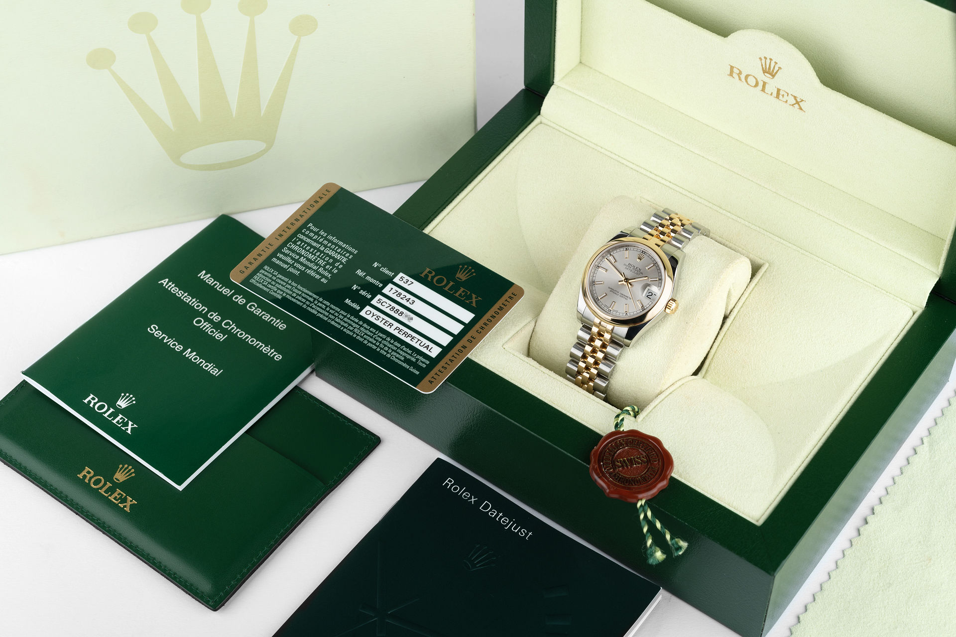 ref 178243 | Gold & Steel Full Set | Rolex Datejust