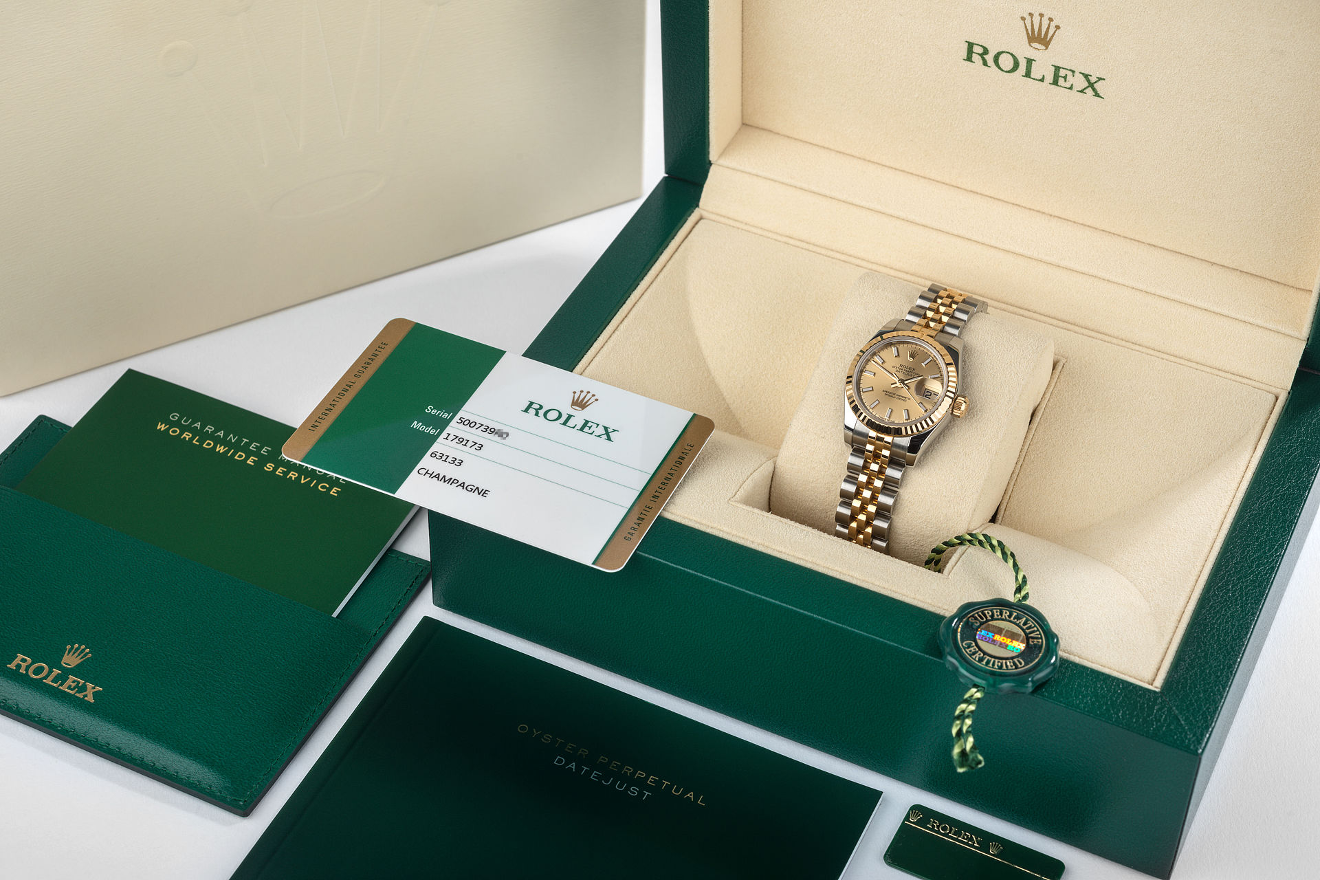 ref 179173 | Gold & Steel 'Full Set' | Rolex Datejust