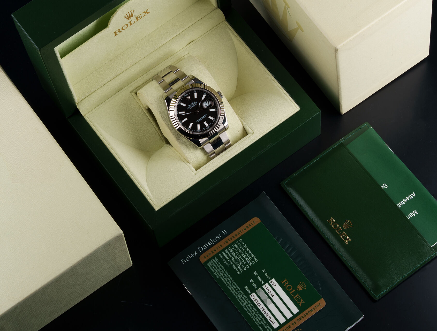 ref 116334 | 116334 - Box & Papers | Rolex Datejust II