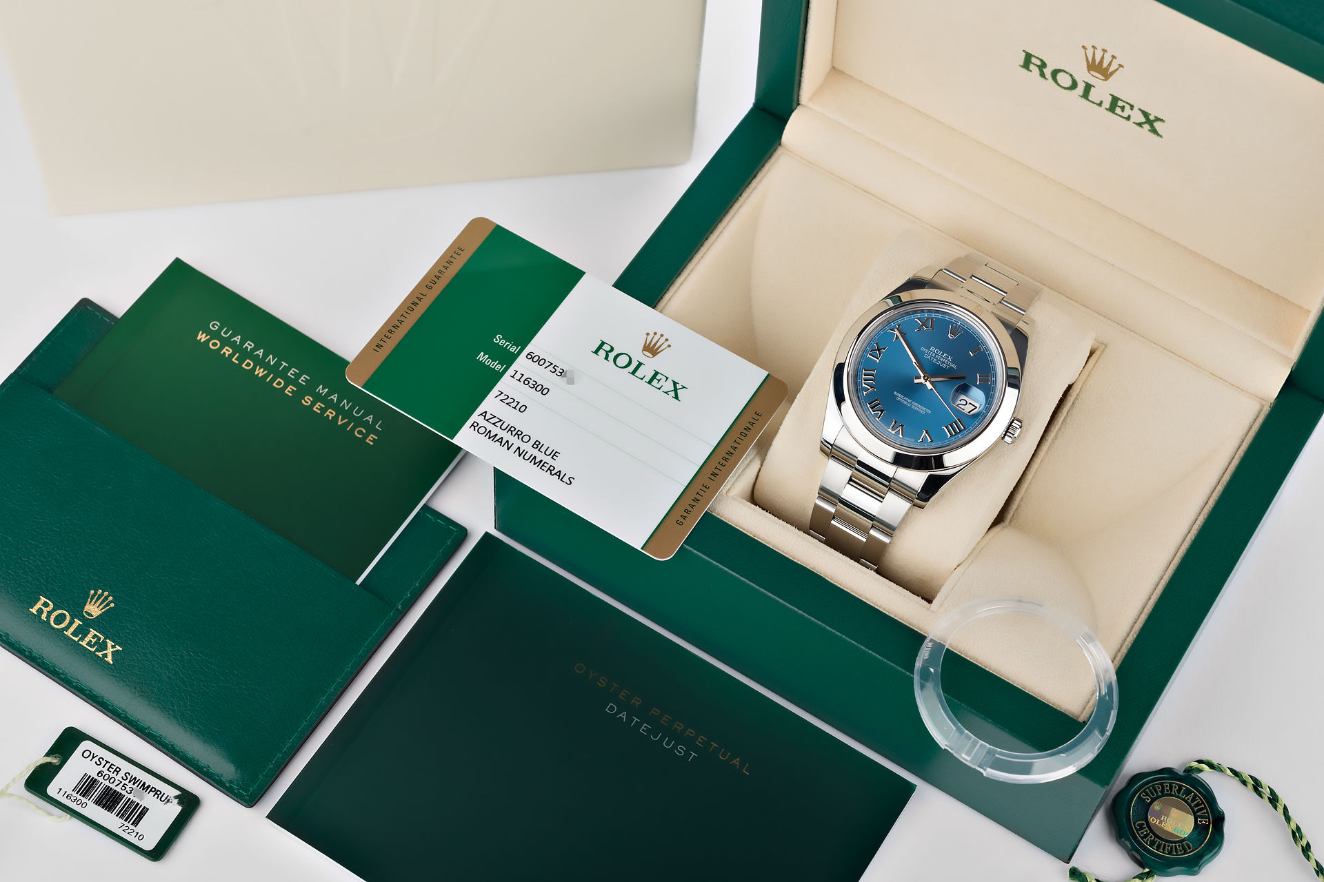 ref 116300 | 5 Year Warranty 'Full Set' | Rolex Datejust II