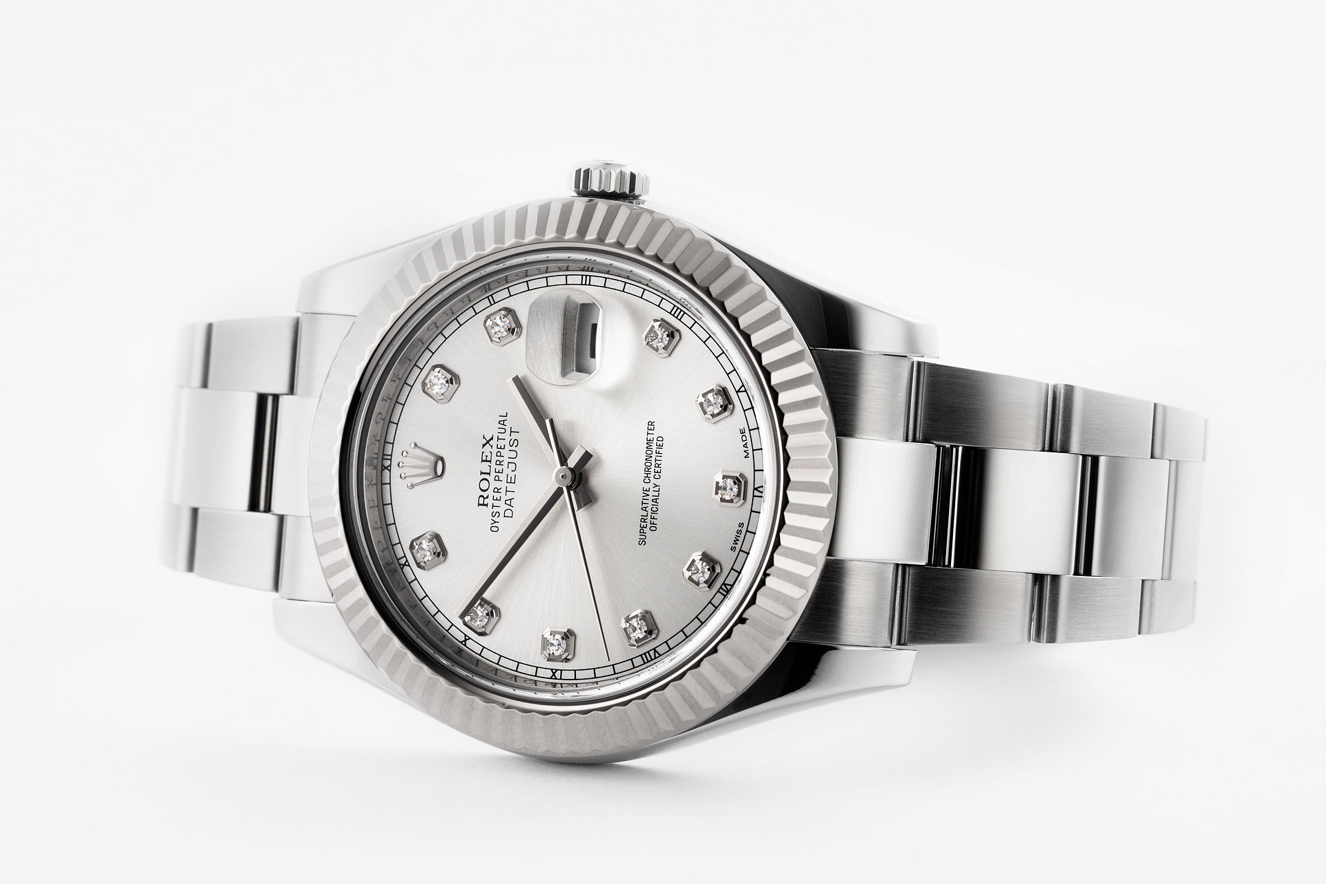 ref 116334 | Diamond Dial 'Rolex Warranty' | Rolex Datejust II