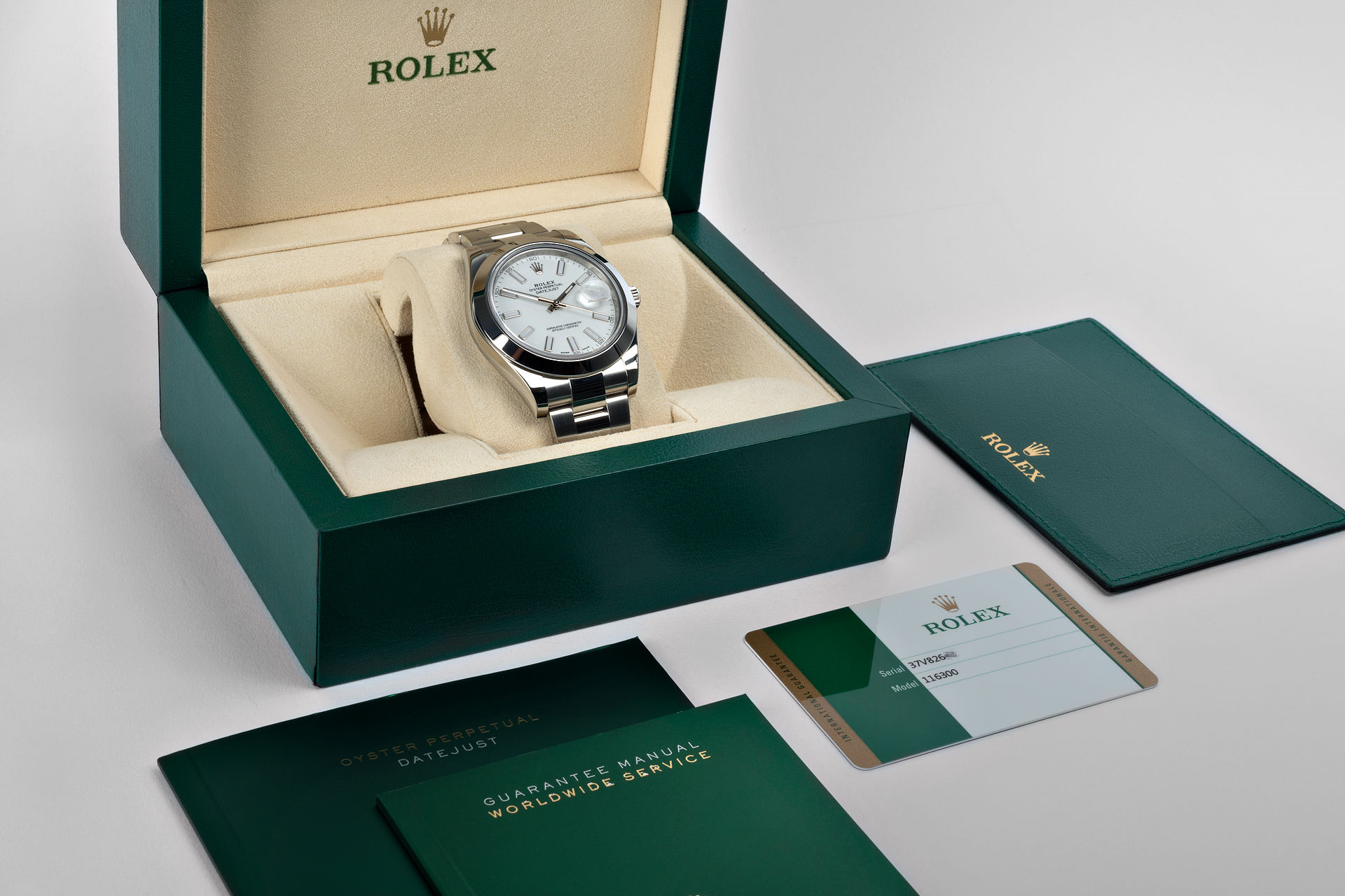 ref 116300 | 'Rolex Warranty to 2021' | Rolex Datejust II