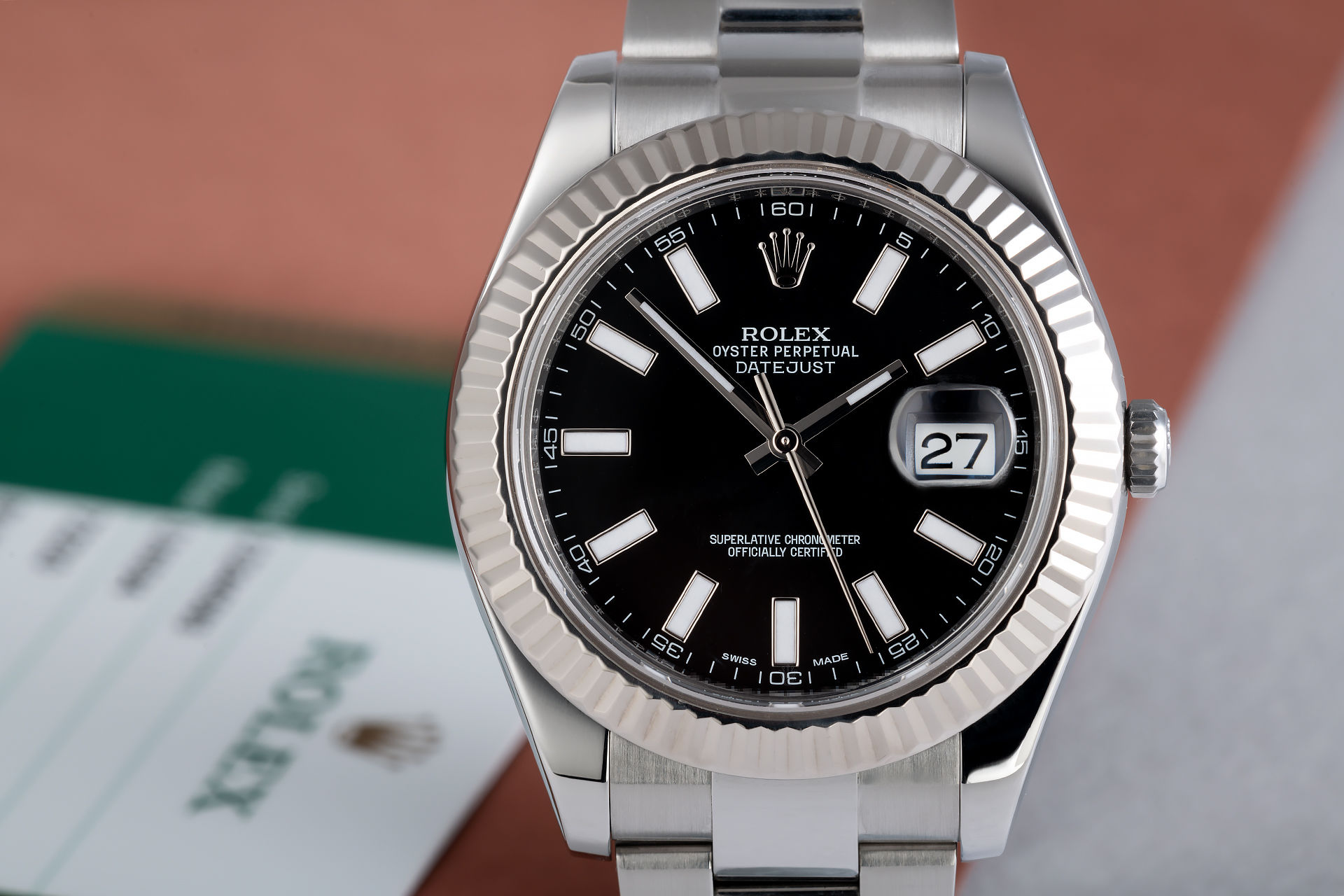 ref 116334 | White Gold Bezel 'Full Set' | Rolex Datejust II