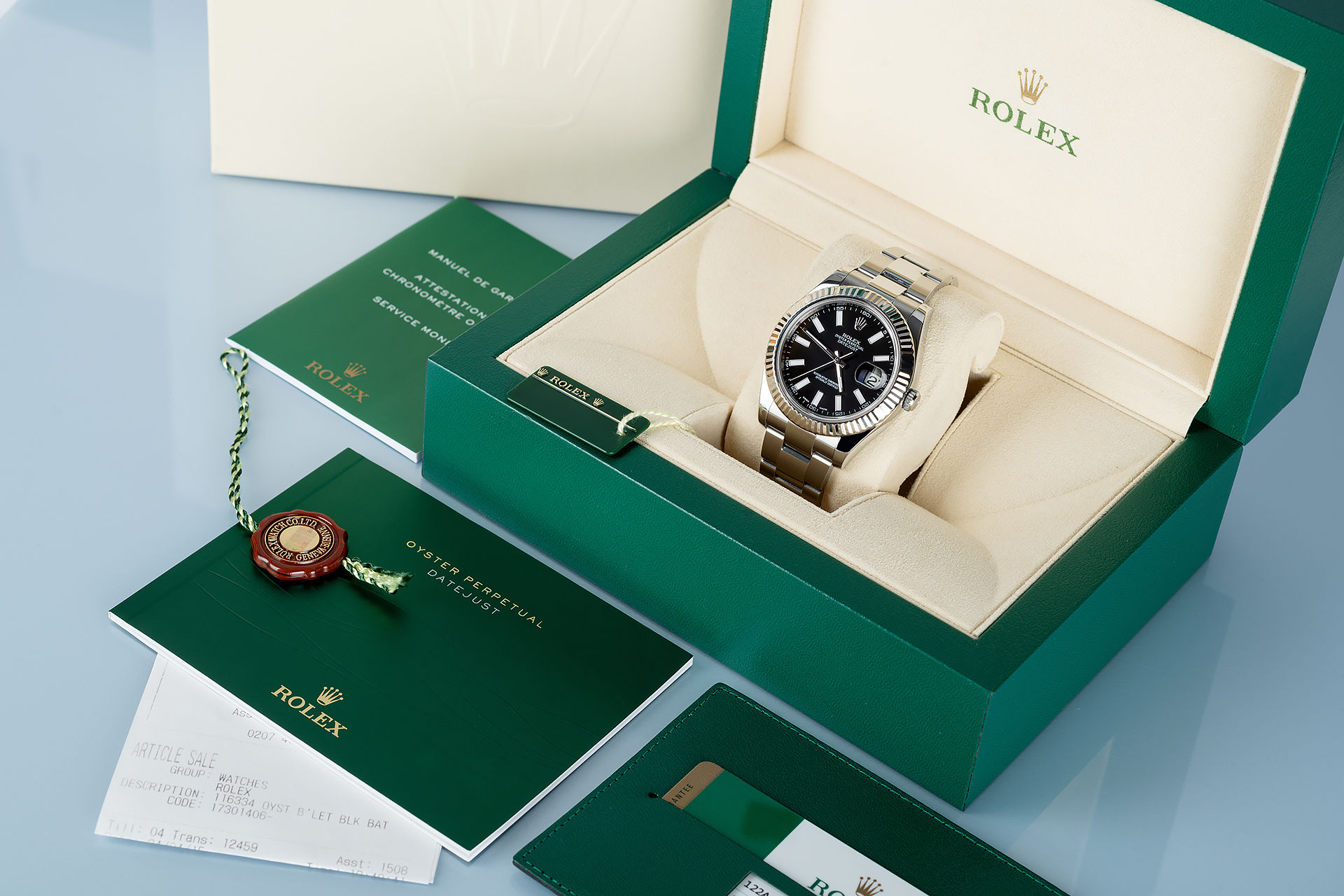 ref 116334 | White Gold Bezel 'Full Set' | Rolex Datejust II