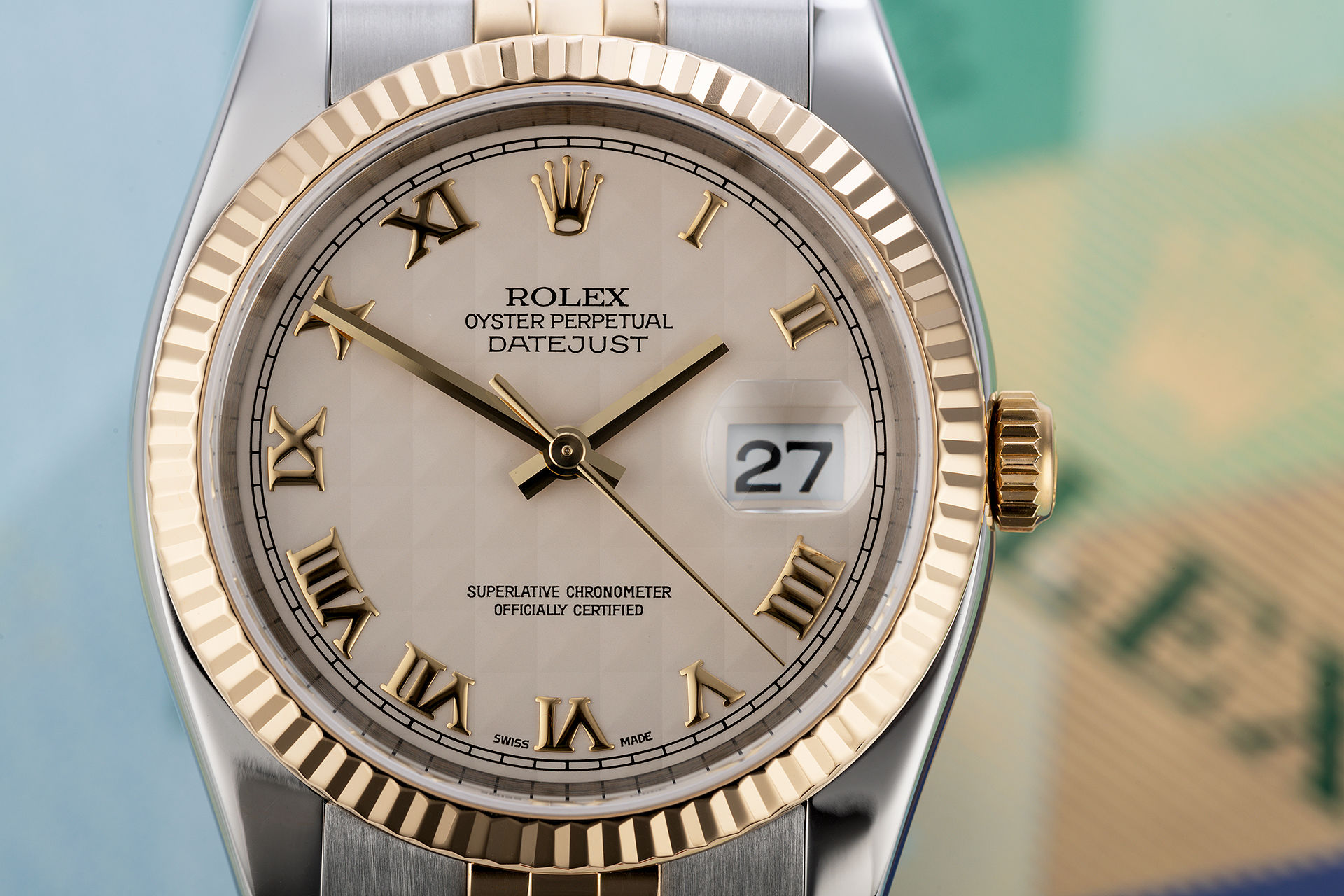 ref 116233 | 'Ivory Pyramid Dial' | Rolex Datejust