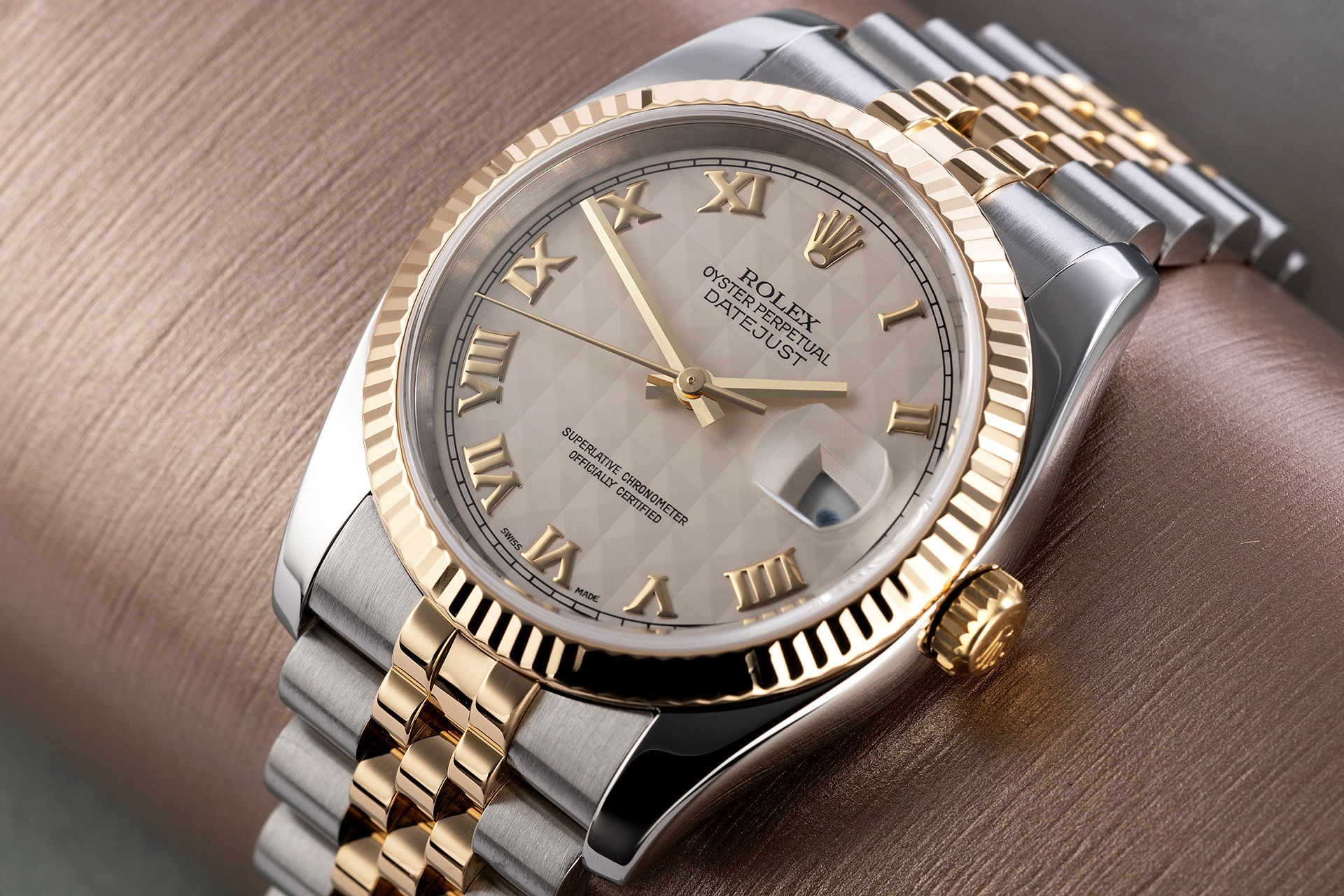 ref 116233 | 'Ivory Pyramid Dial' | Rolex Datejust