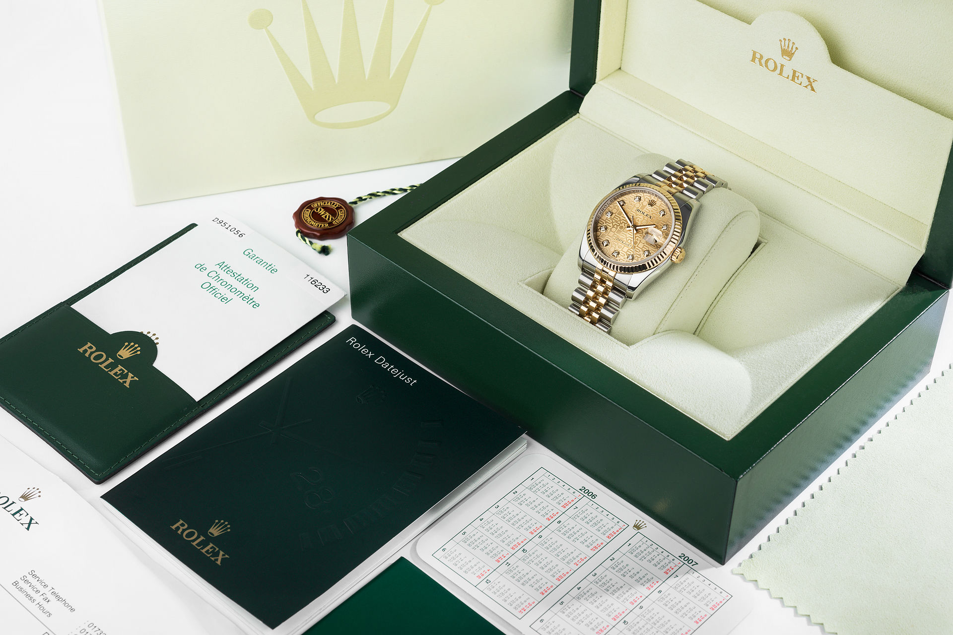 ref 116233 | 'Jubilee Diamond Dial' Full Set | Rolex Datejust