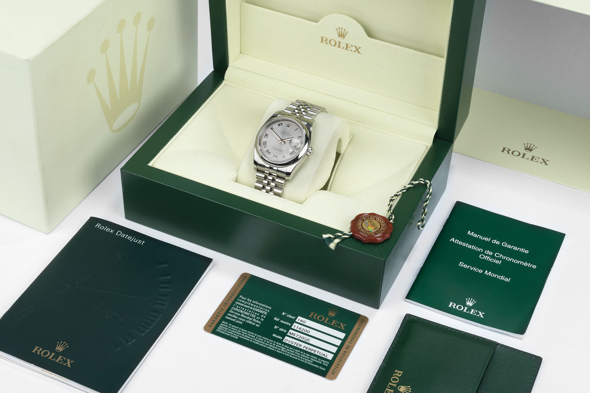 ref 116200 | 'Rhodium Dial' Full Set | Rolex Datejust