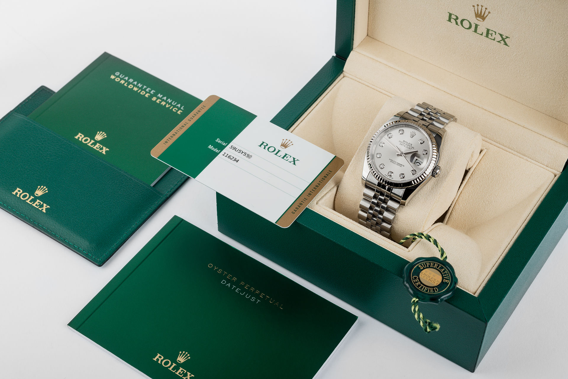 ref 116234 | 'Rolex Warranty to 2022' | Rolex Datejust