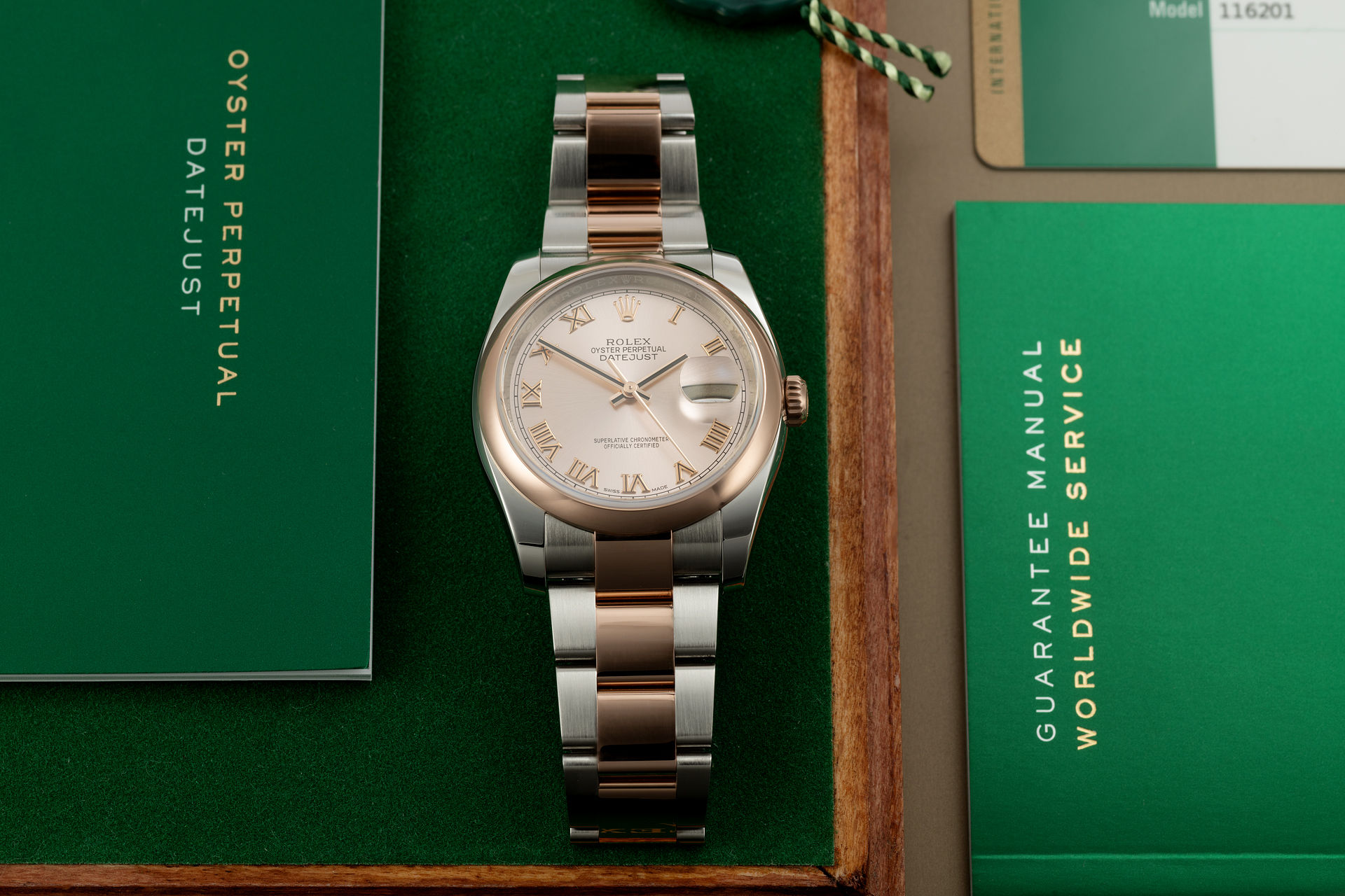 Rose Gold & Steel "Full Set" | ref 116201 | Rolex Datejust