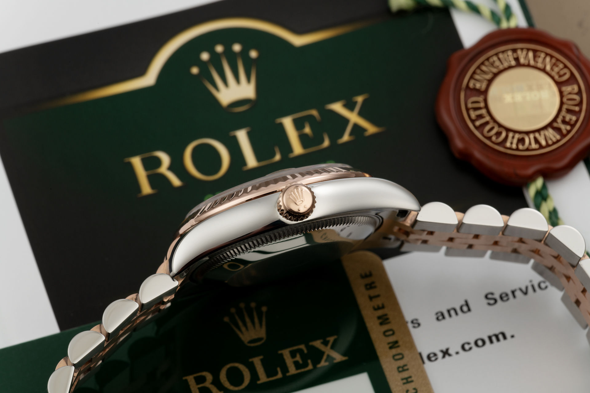 ref 178271 | Rose Gold & Steel 'Diamond Dial' | Rolex Datejust