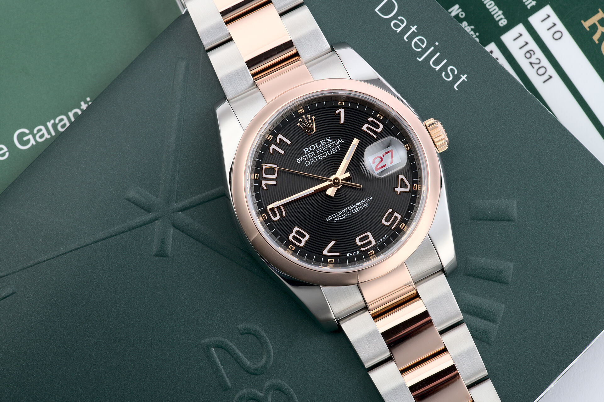 ref 116201 | Steel & Rose Gold | Rolex Datejust